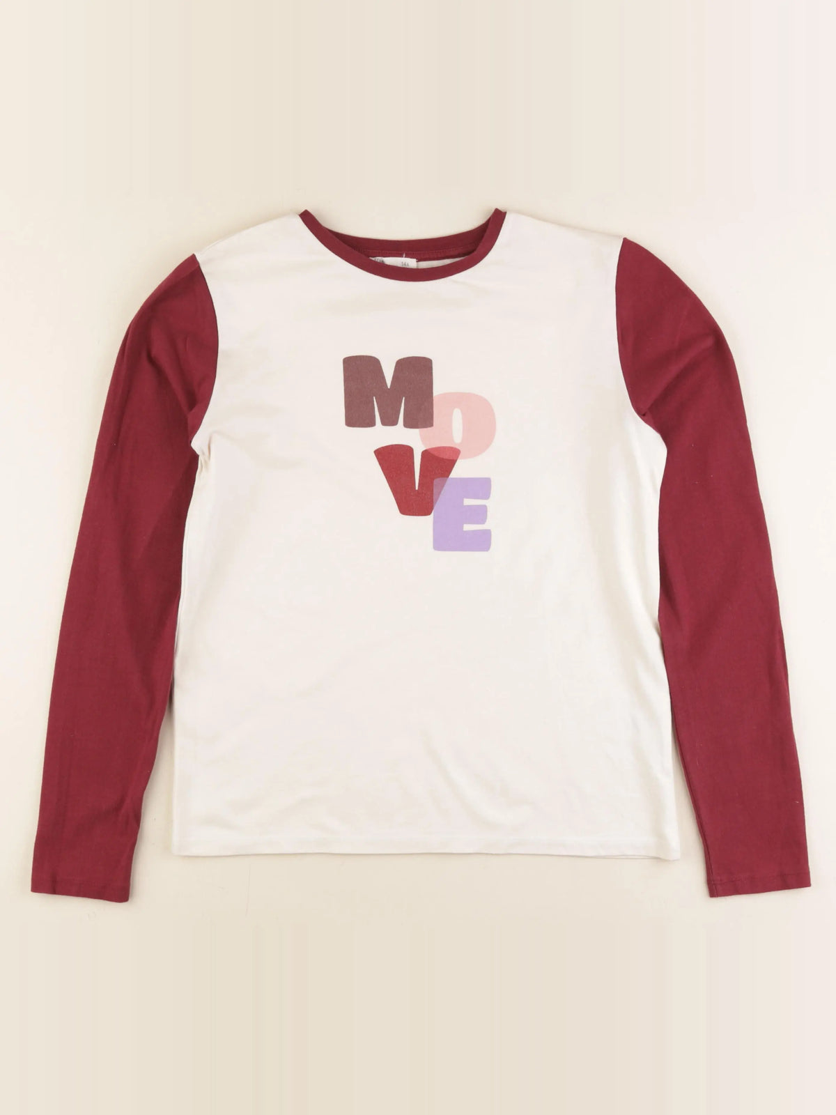 Little Cigogne - tee-shirt beige, rouge - 14 ans