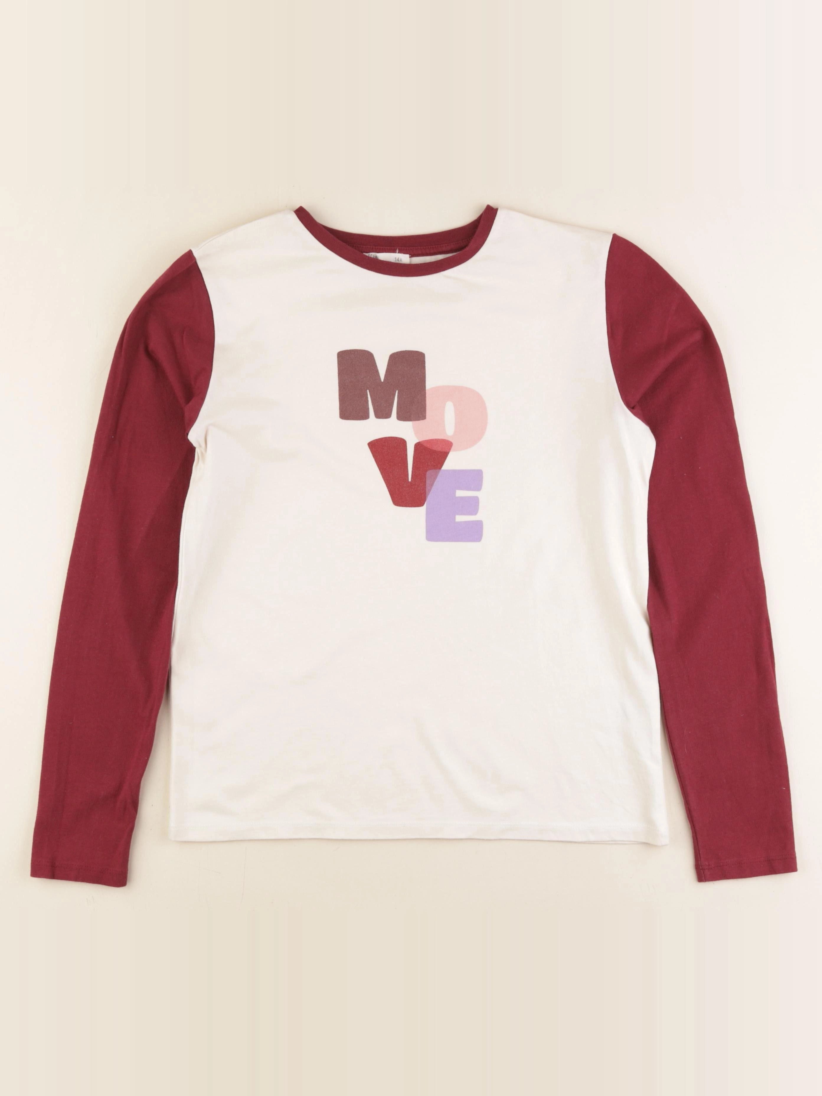 Little Cigogne - tee-shirt beige, rouge - 14 ans