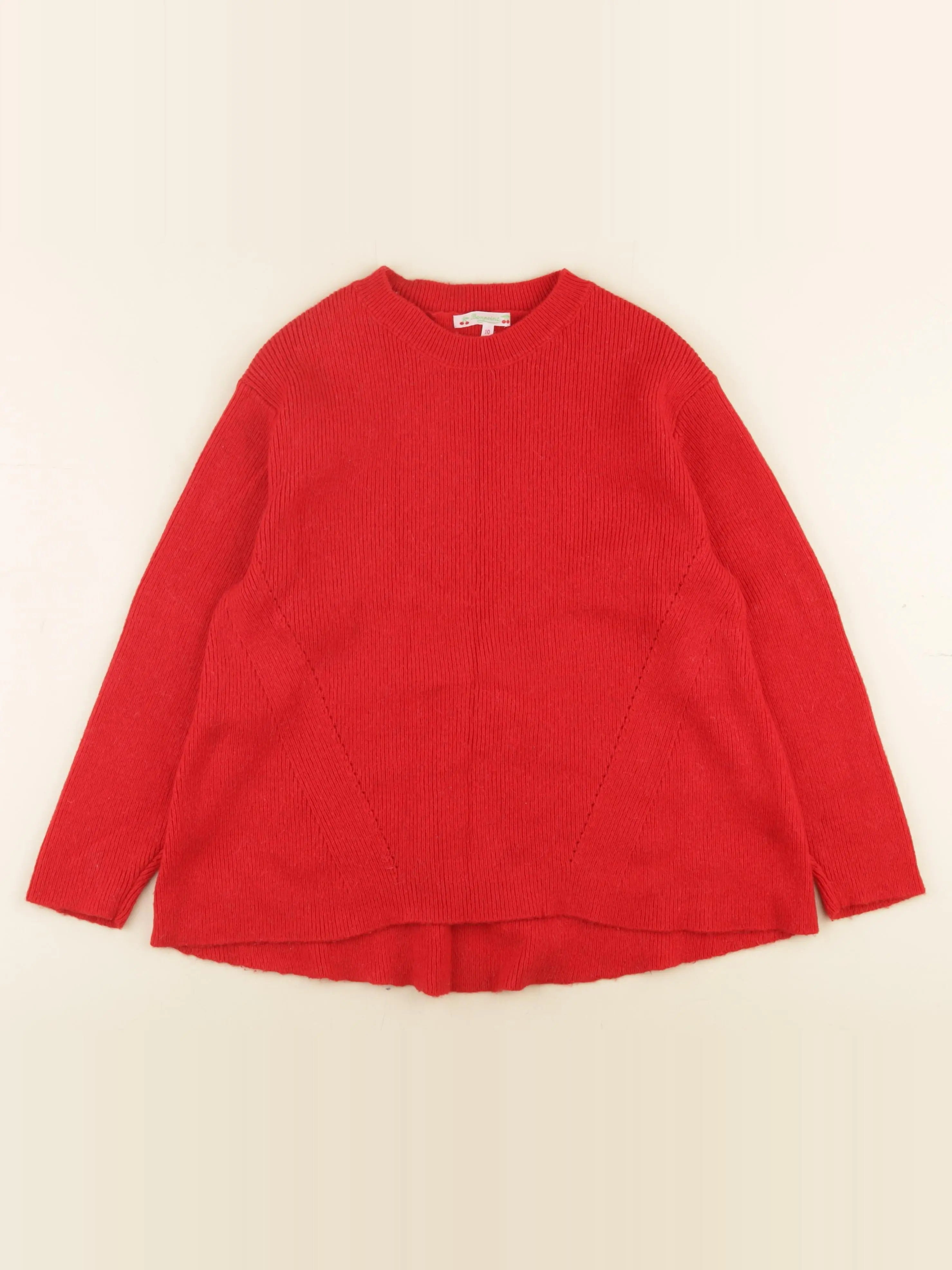 Bonpoint - pull rouge - 10 ans