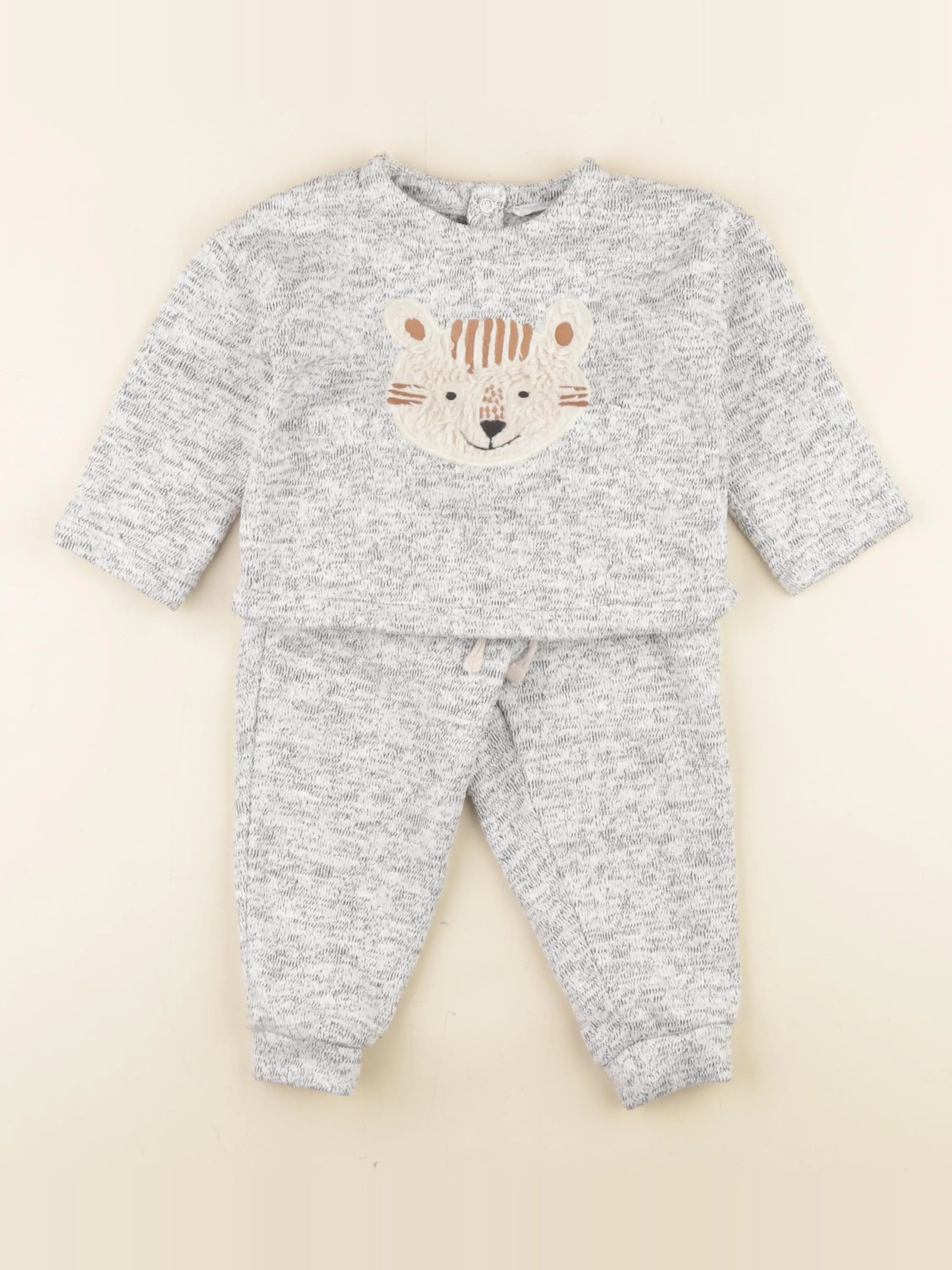 Boutchou - ensemble bleu, blanc - 18 mois