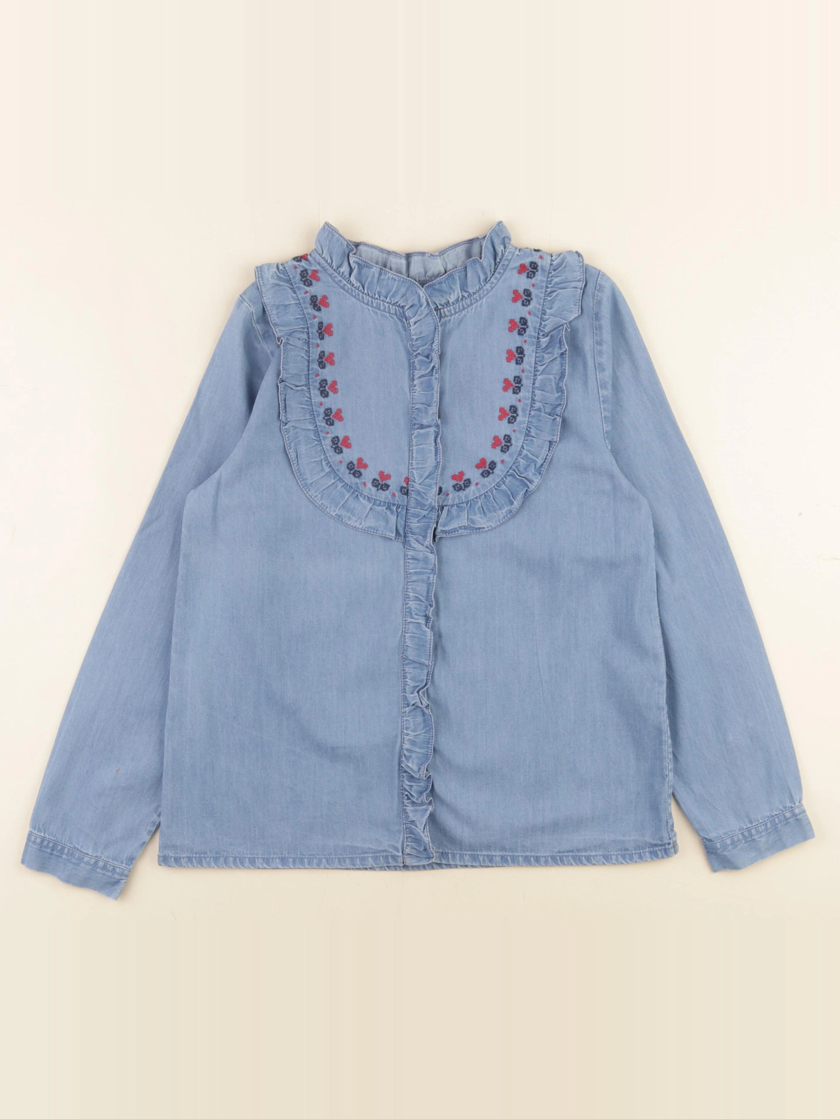 Bonton - blouse bleu - 10 ans