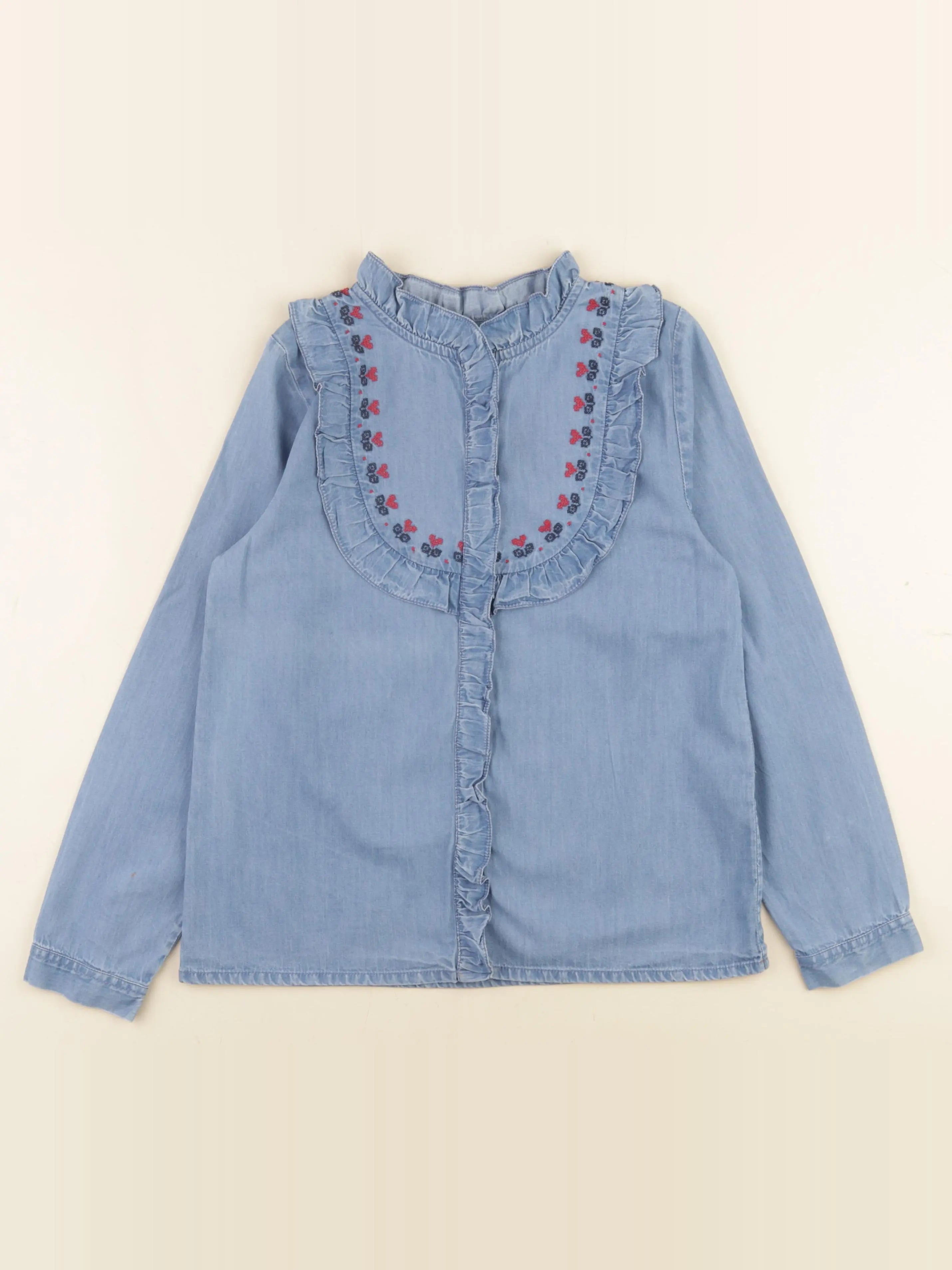Bonton - blouse bleu - 10 ans