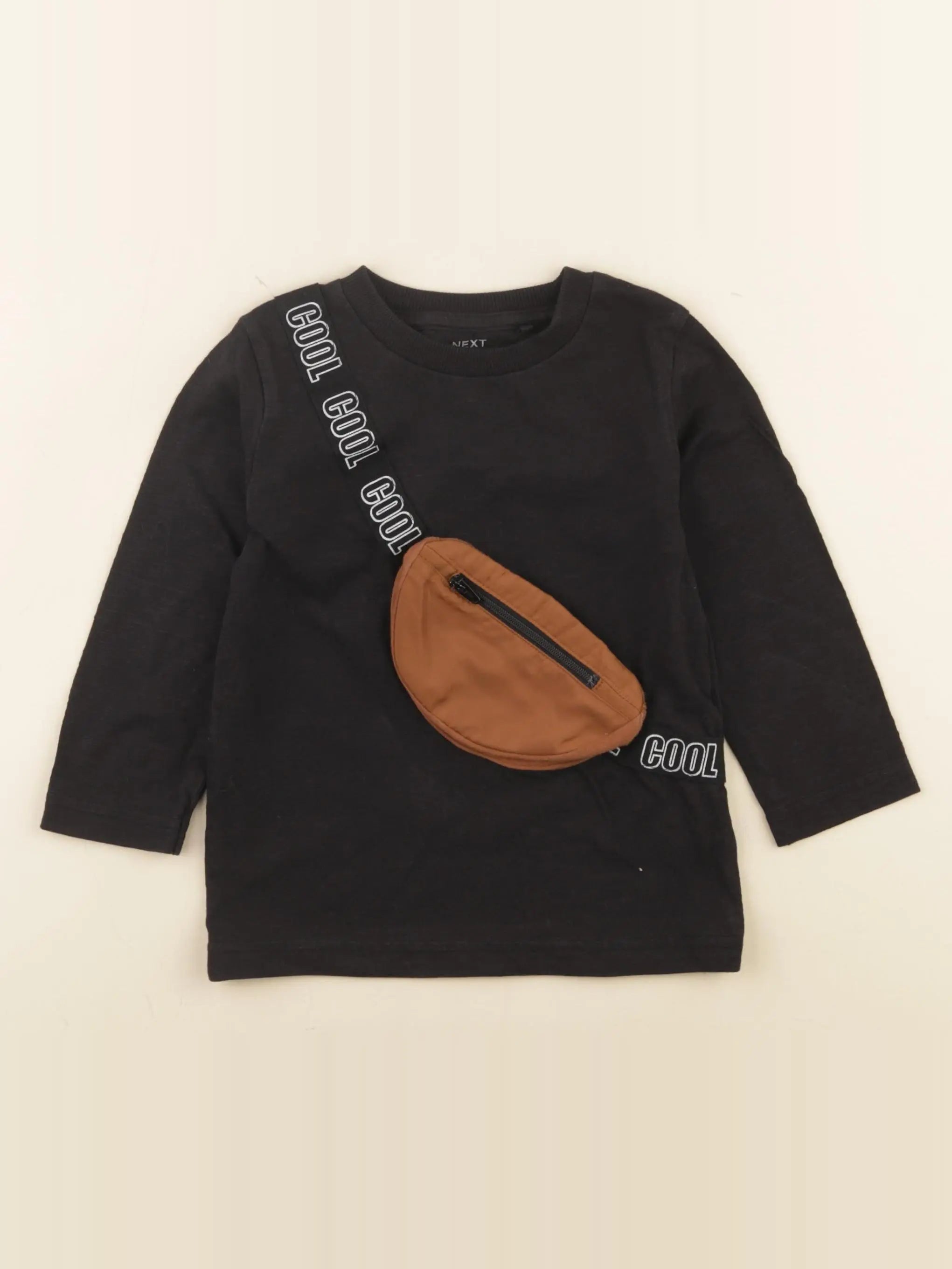 Next - tee-shirt noir - 12/18 mois