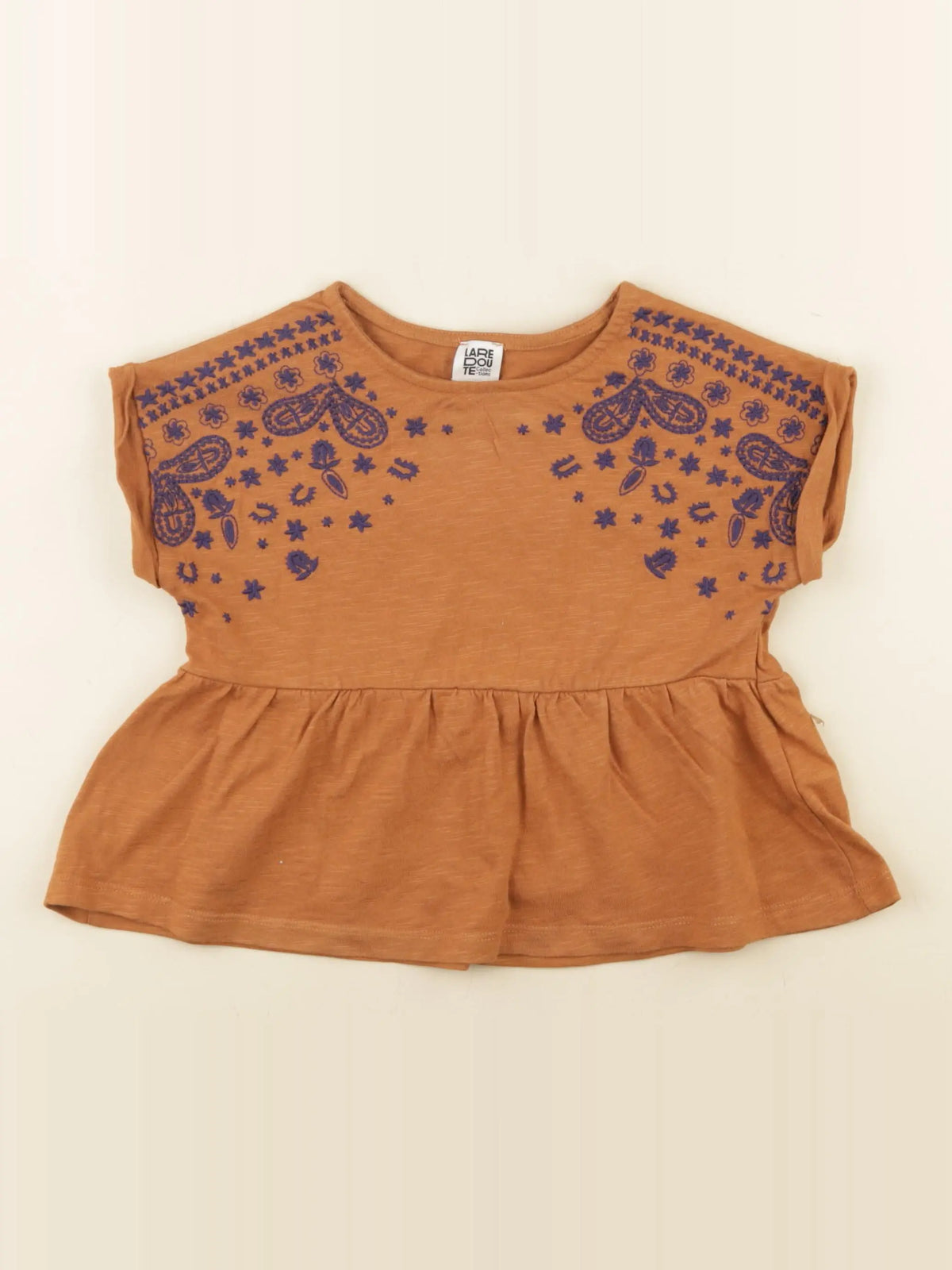 La Redoute - tee-shirt marron - 4 ans