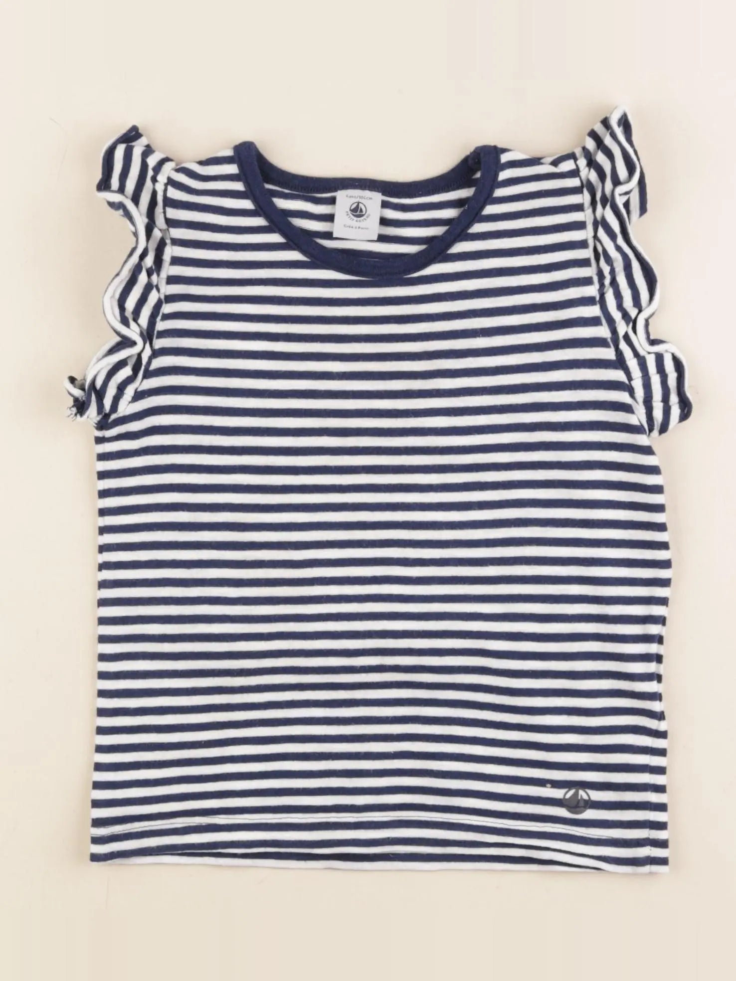 Petit Bateau - débardeur bleu - 4 ans