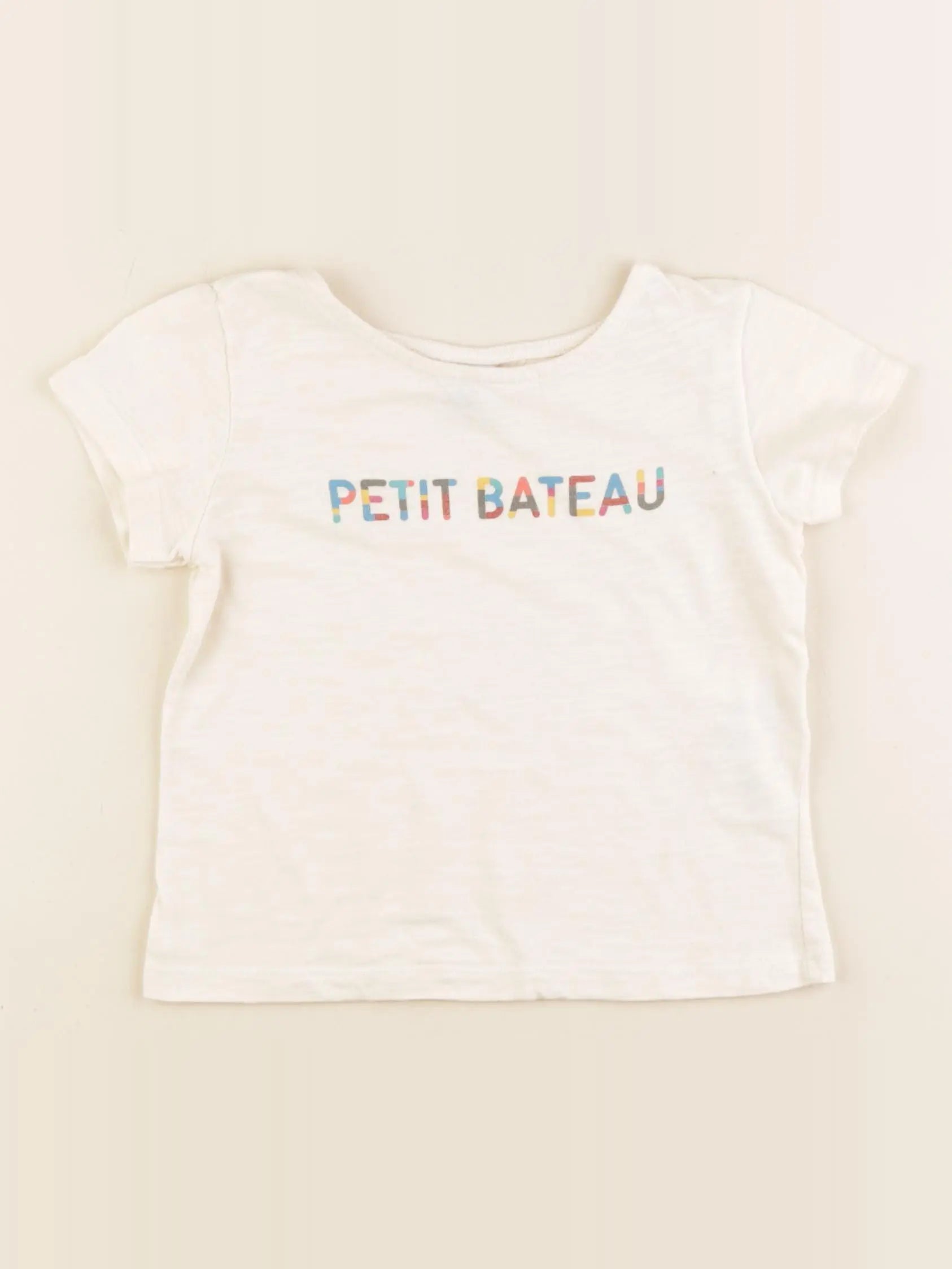 Petit Bateau - tee-shirt beige - 4 ans