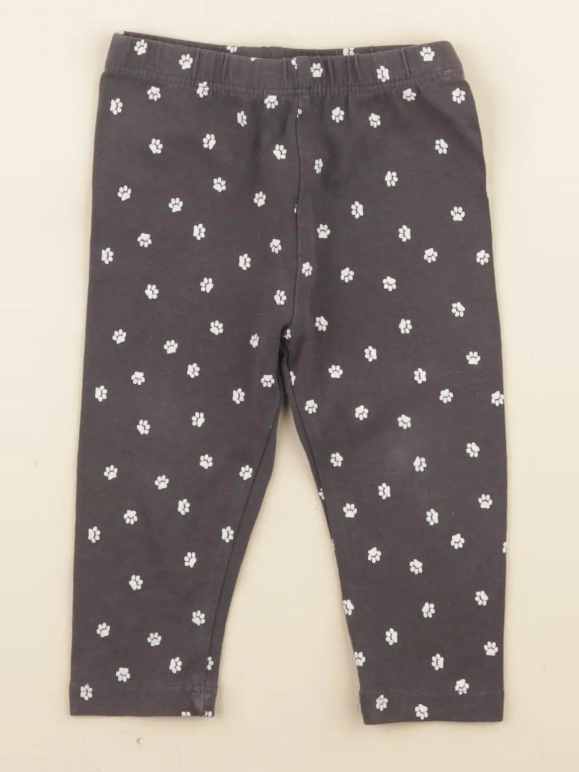 Vertbaudet - legging gris - 9 mois