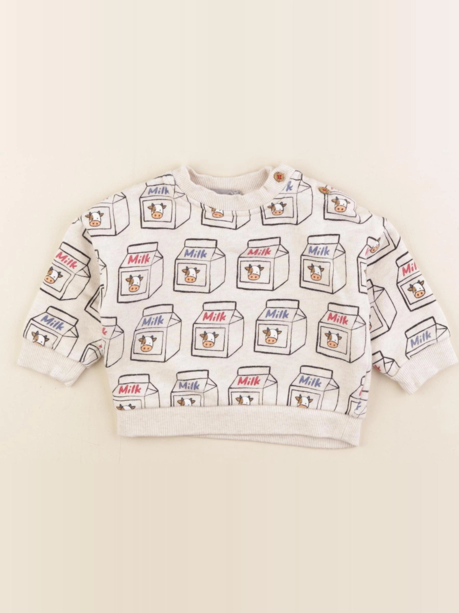 Boutchou - sweat multicolore - 9 mois
