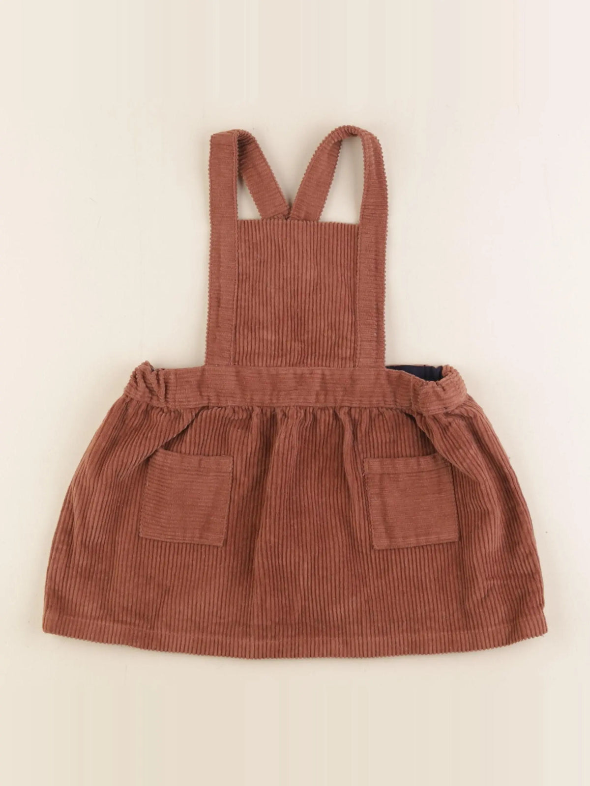 Petit Bateau - robe marron - 18 mois