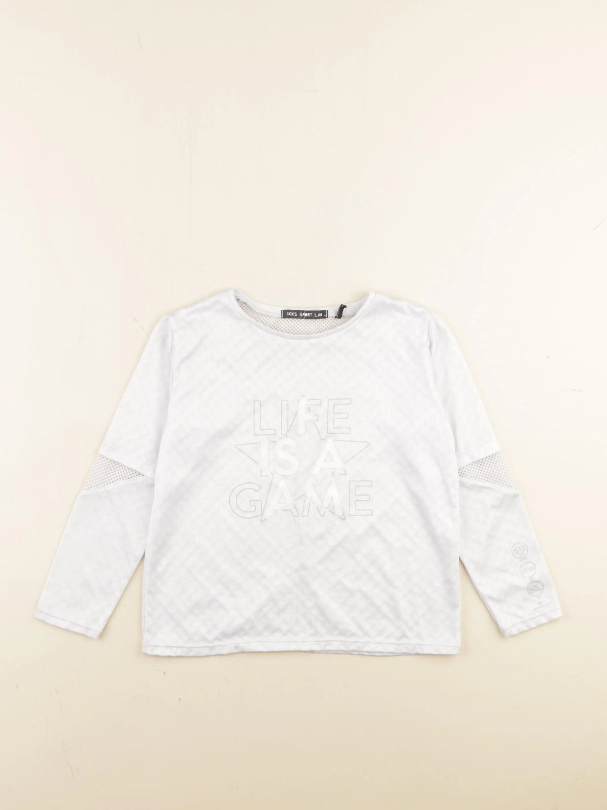 IKKS - tee-shirt de sport blanc - 8 ans