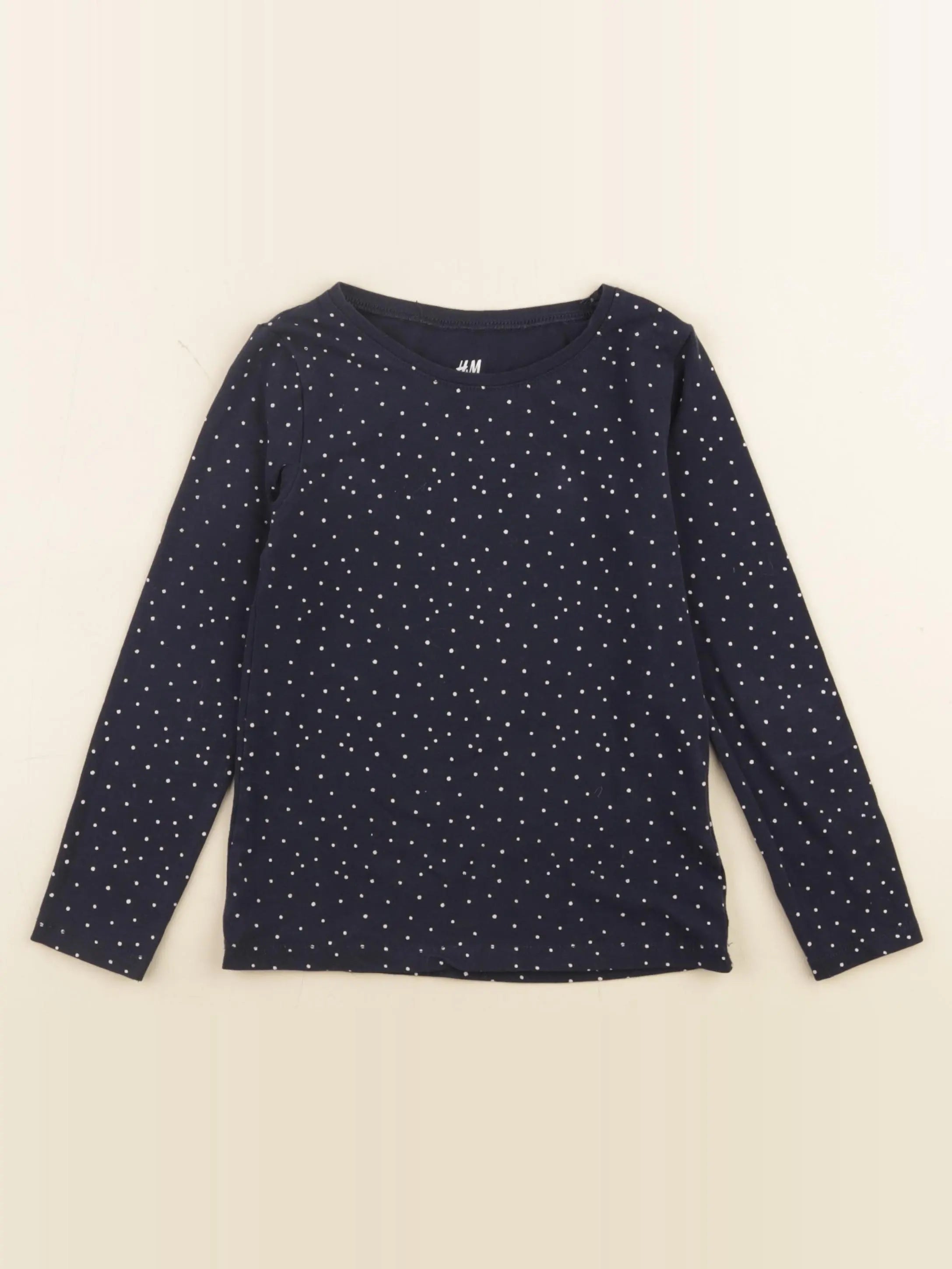 H&M - tee-shirt bleu - 4/6 ans