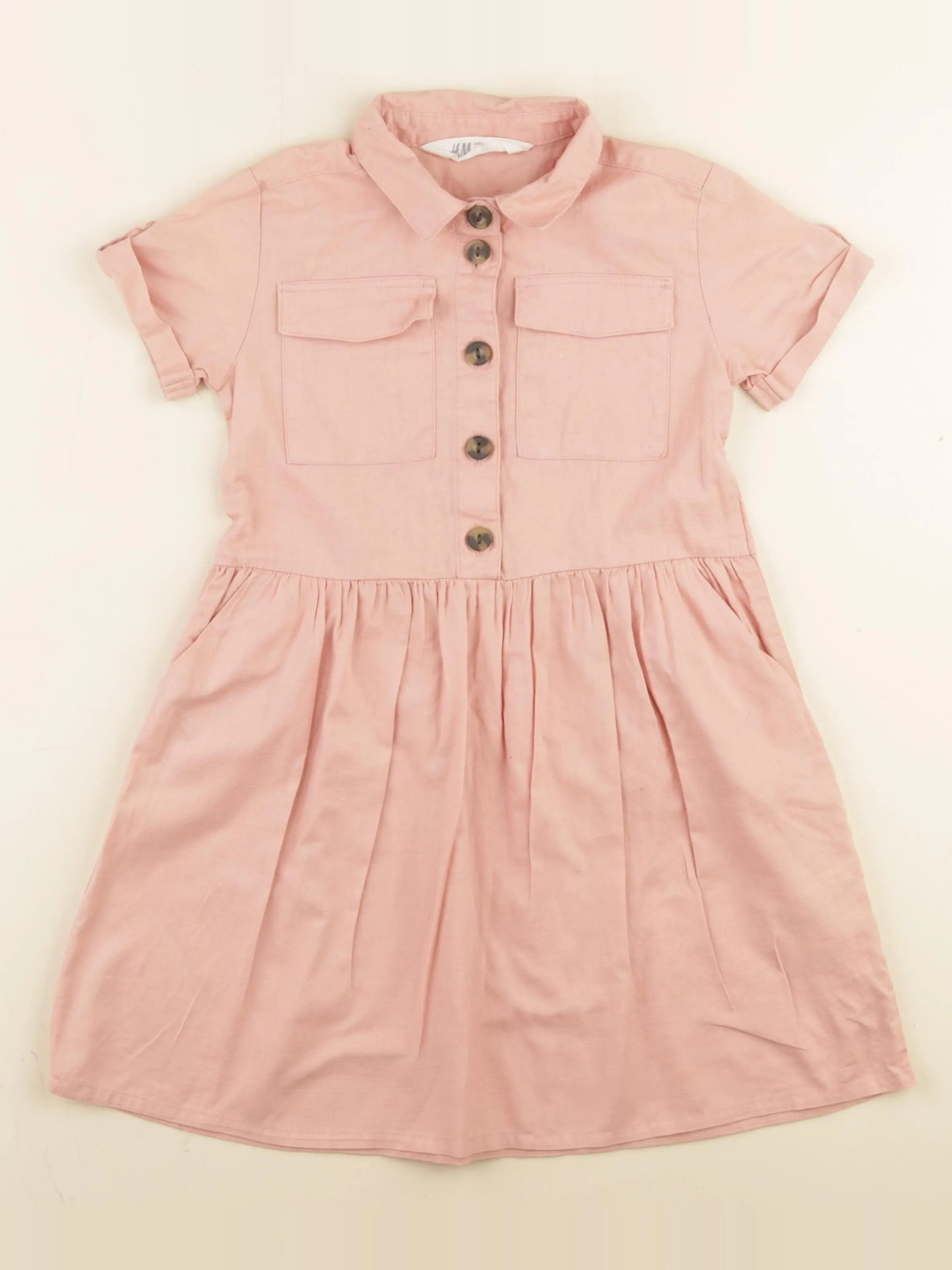 H&M - robe rose - 5/6 ans