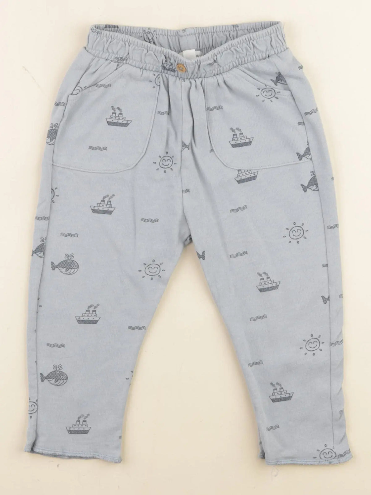 Vertbaudet - jogging bleu - 12 mois