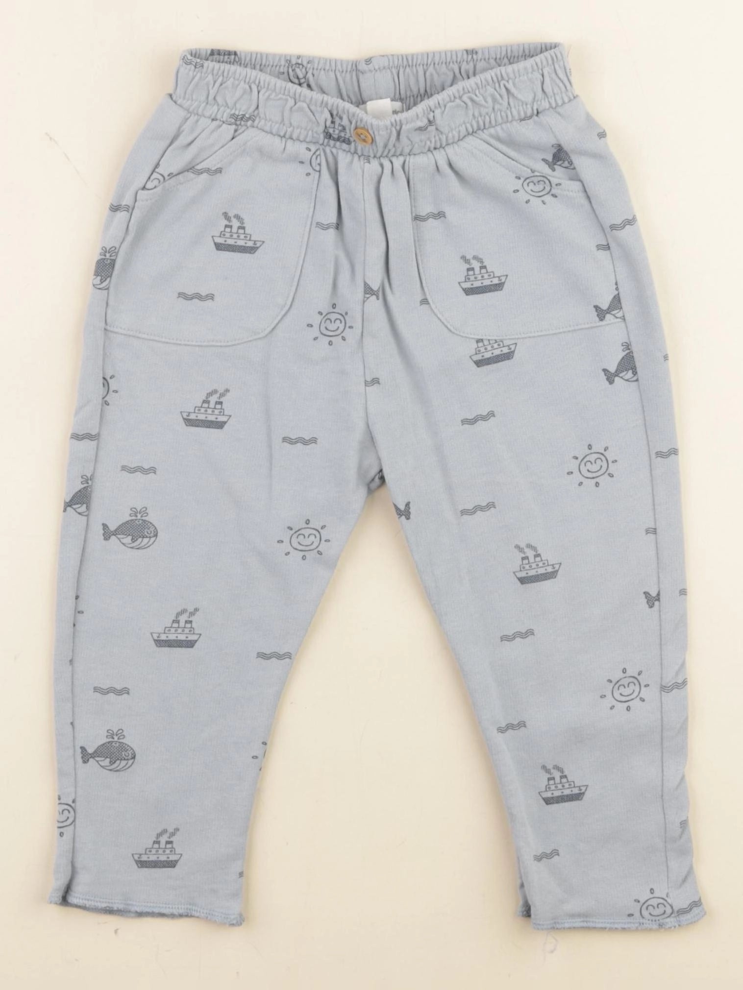 Vertbaudet - jogging bleu - 12 mois