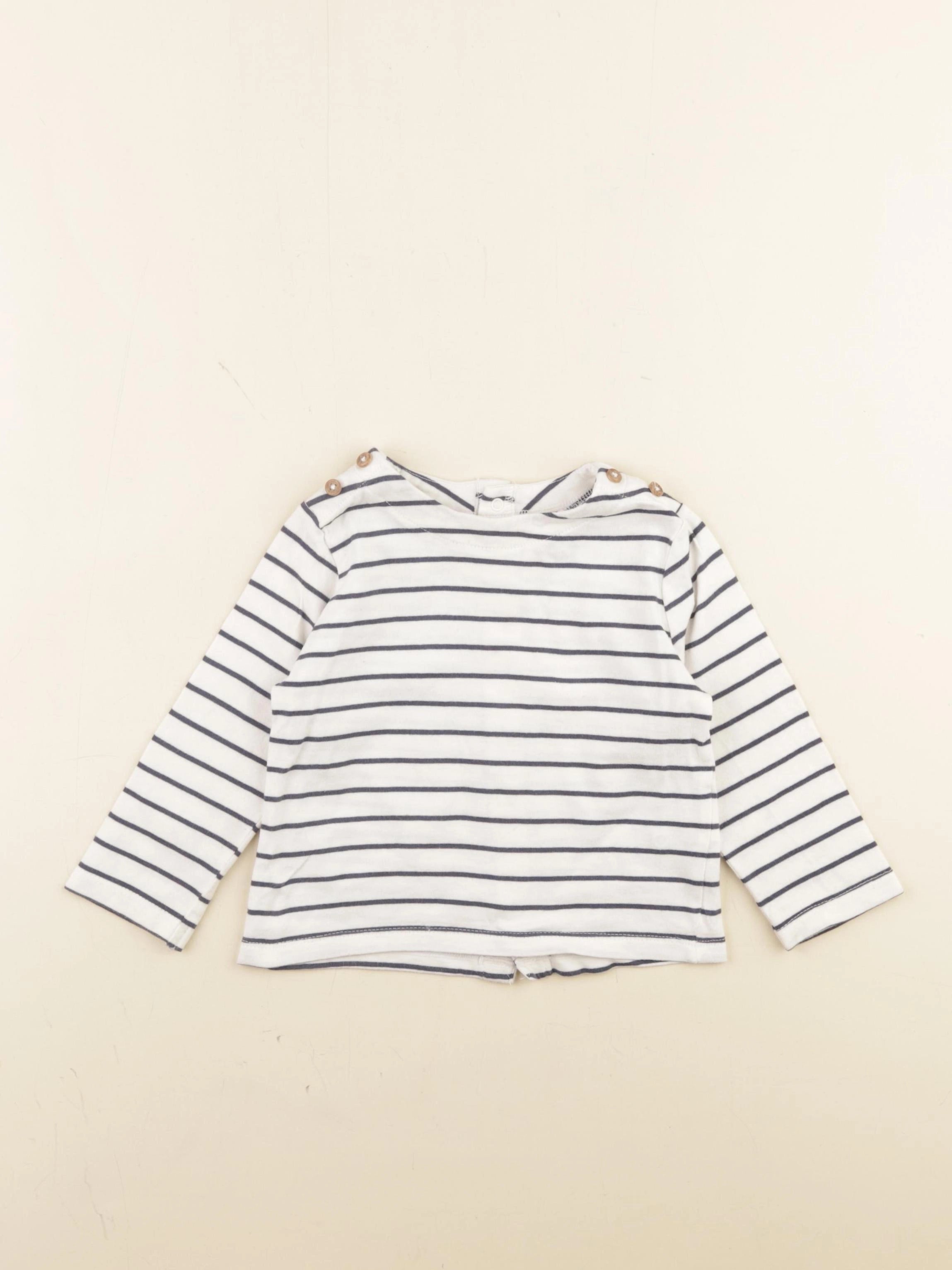 Vertbaudet - tee-shirt blanc - 12 mois