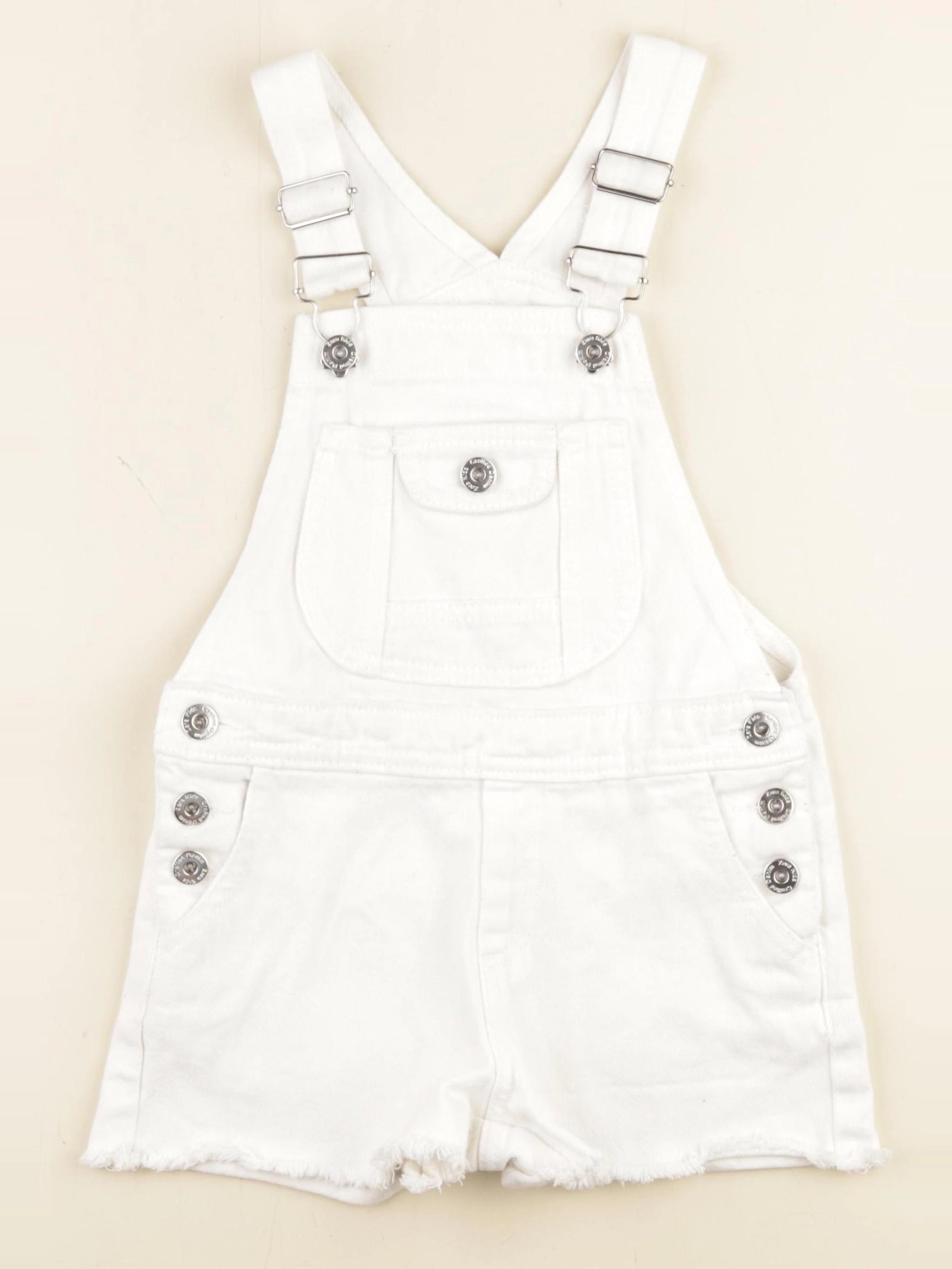Zara - salopette blanc - 7 ans