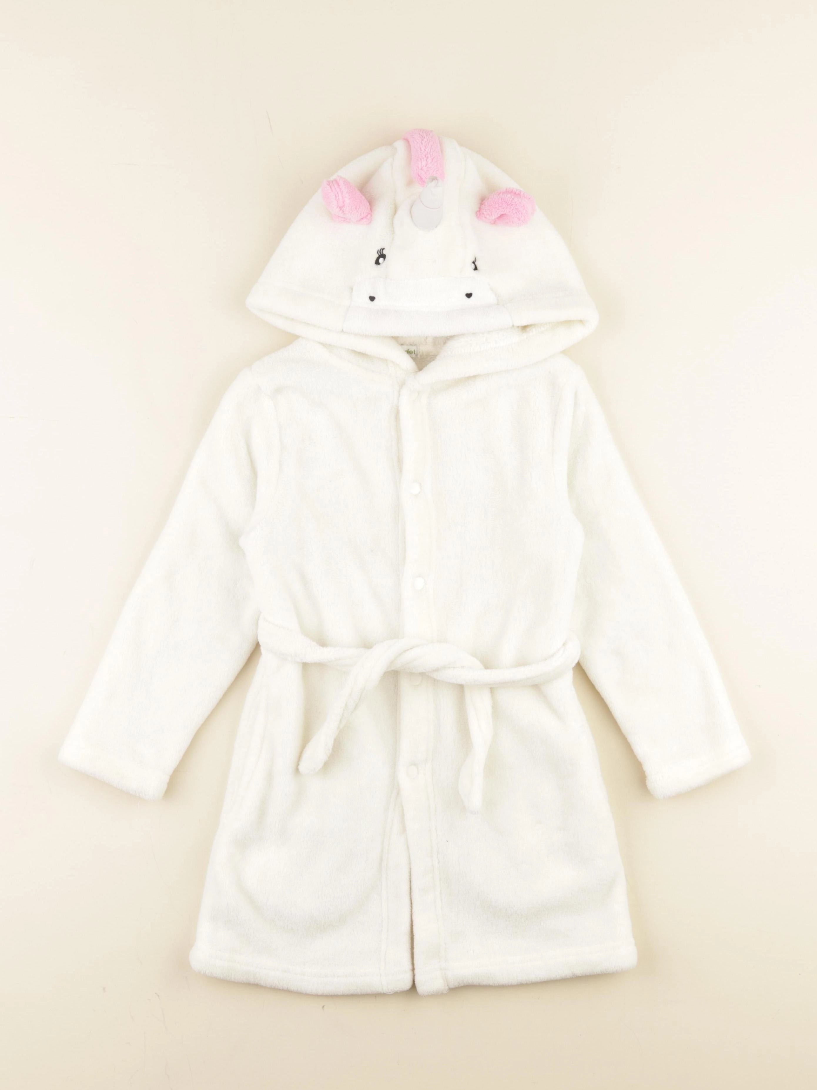 Vertbaudet - robe de chambre blanc - 5 ans