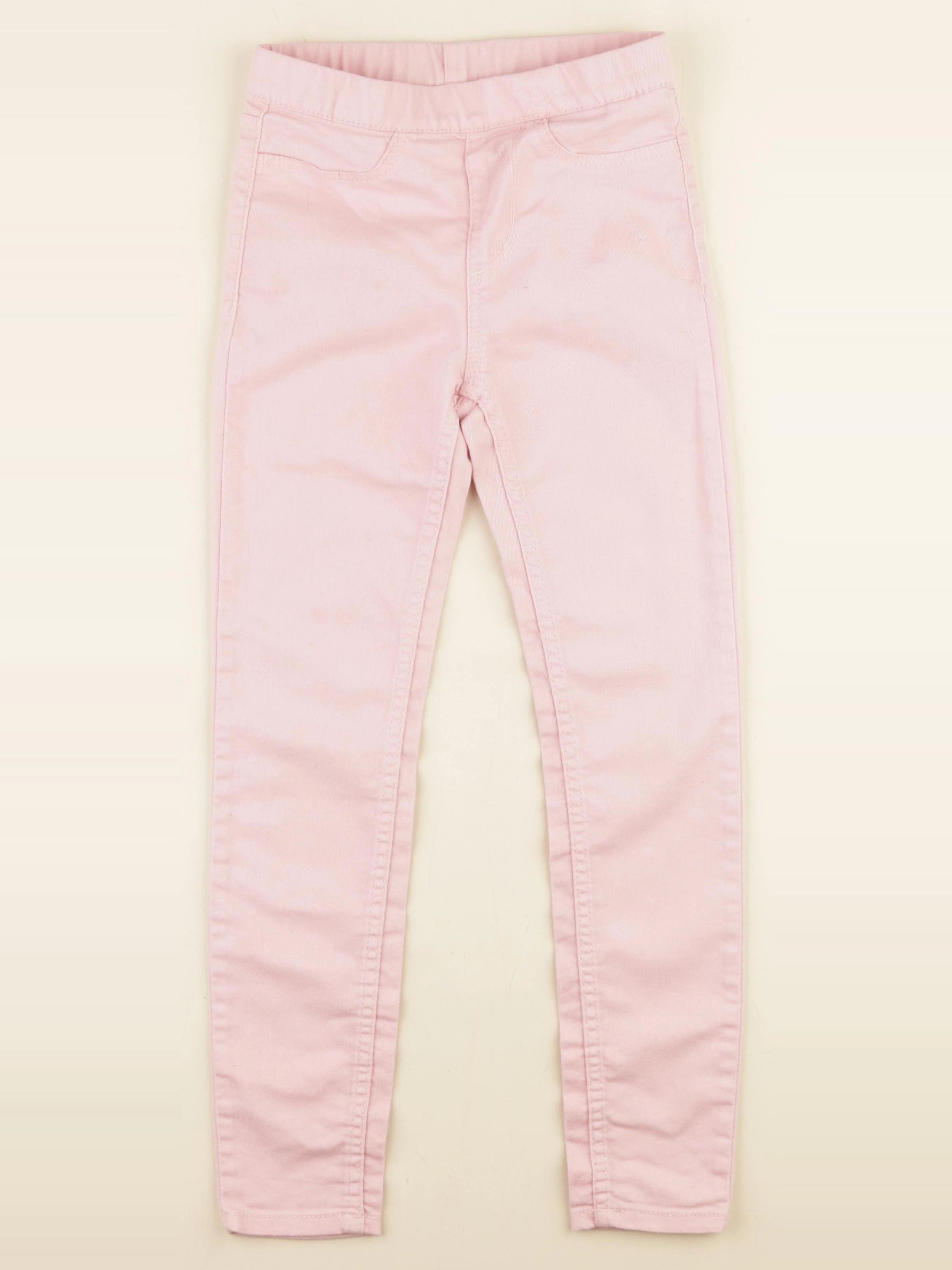 H&M - jegging rose - 7/8 ans