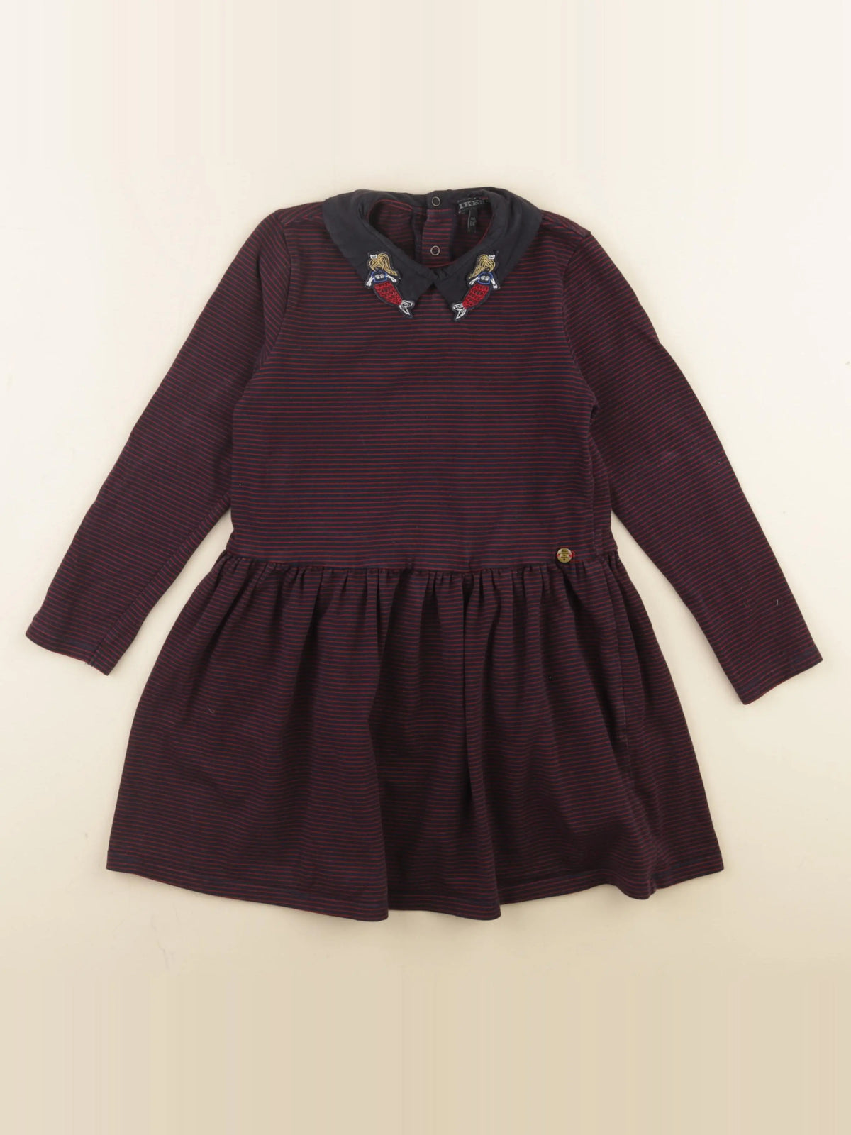 IKKS - robe bleu, rouge - 6 ans