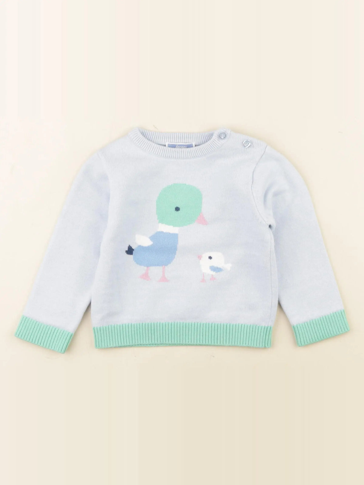 Jacadi - pull bleu - 18 mois