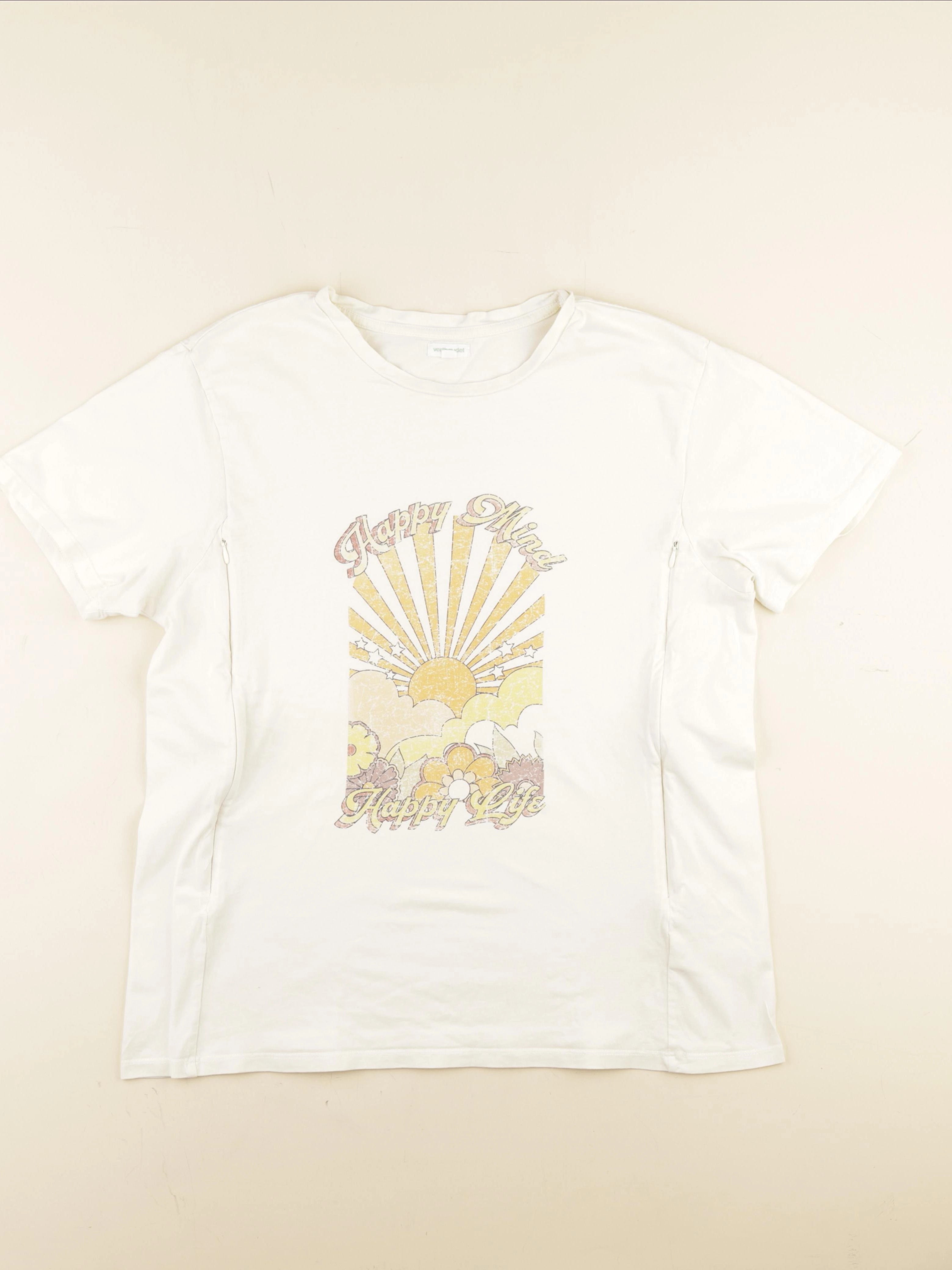 Vertbaudet - tee-shirt allaitement beige - 42 à 44