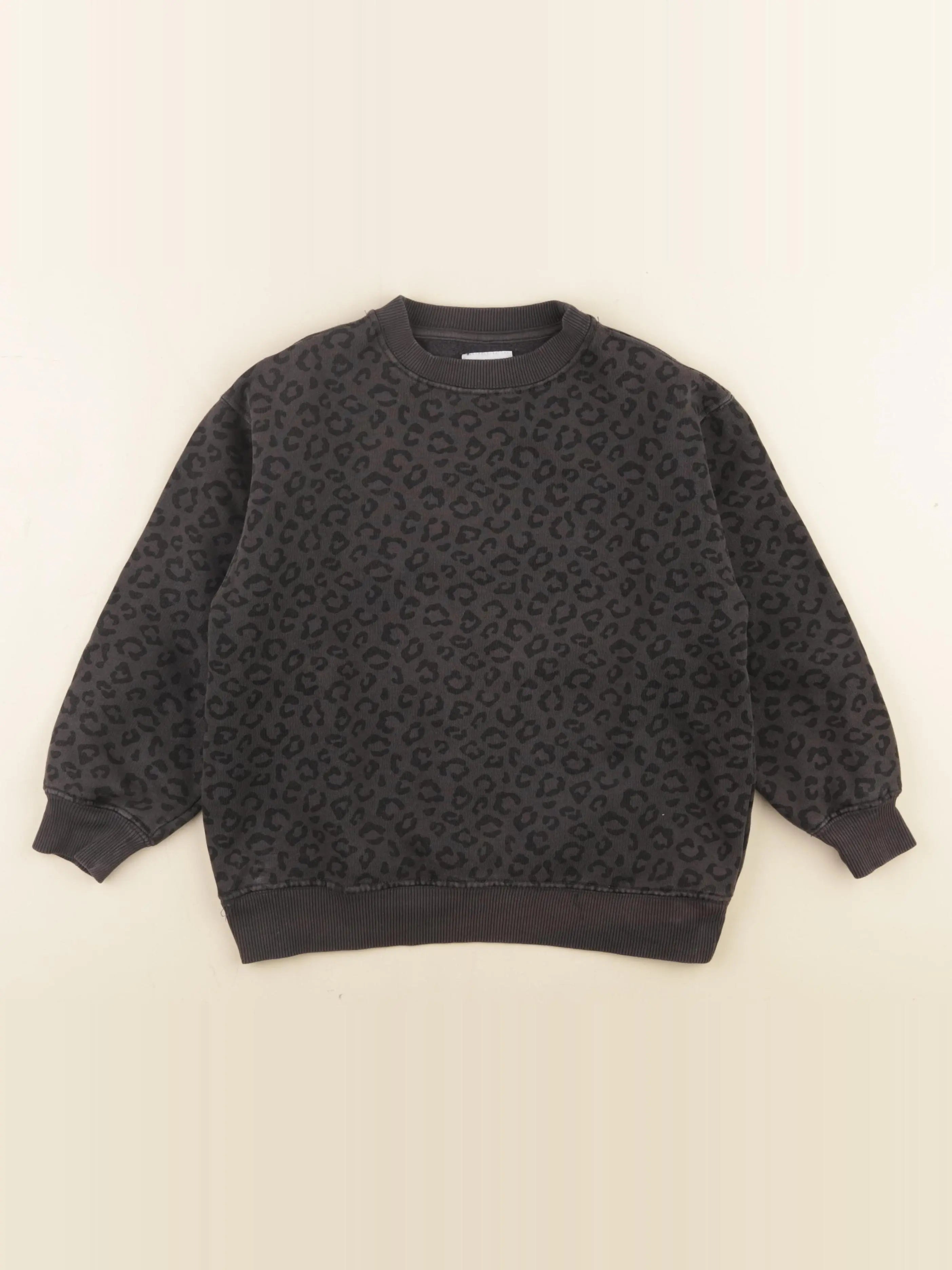 Zara - sweat gris, noir - 8/9 ans