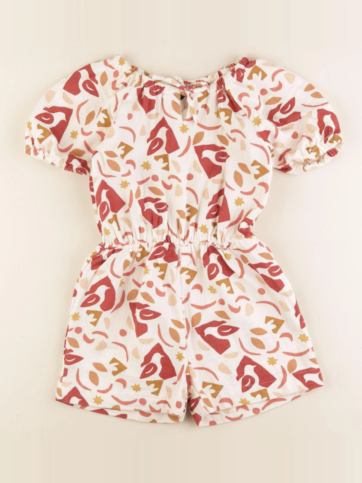 Monoprix - combinaison beige - 6 ans