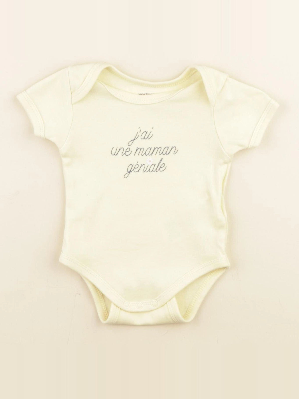 Vertbaudet - body jaune - 3 mois