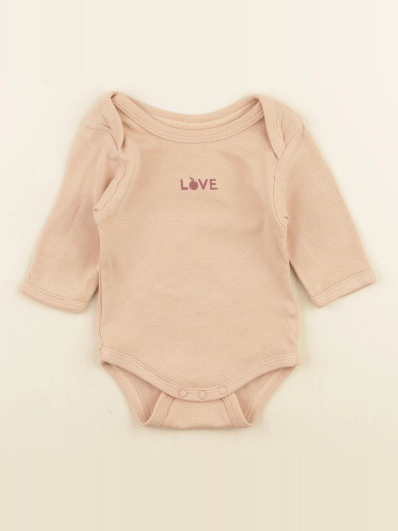 Vertbaudet - body rose - 1 mois