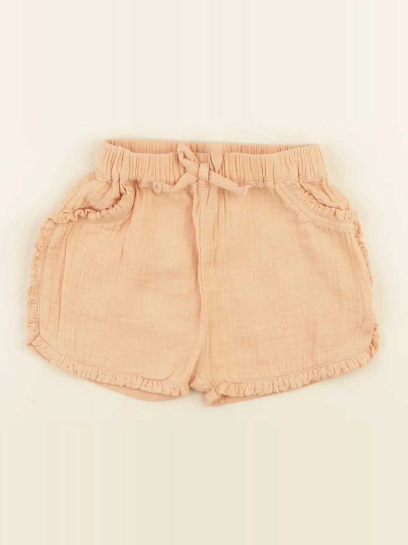 Vertbaudet - short orange - 12 mois