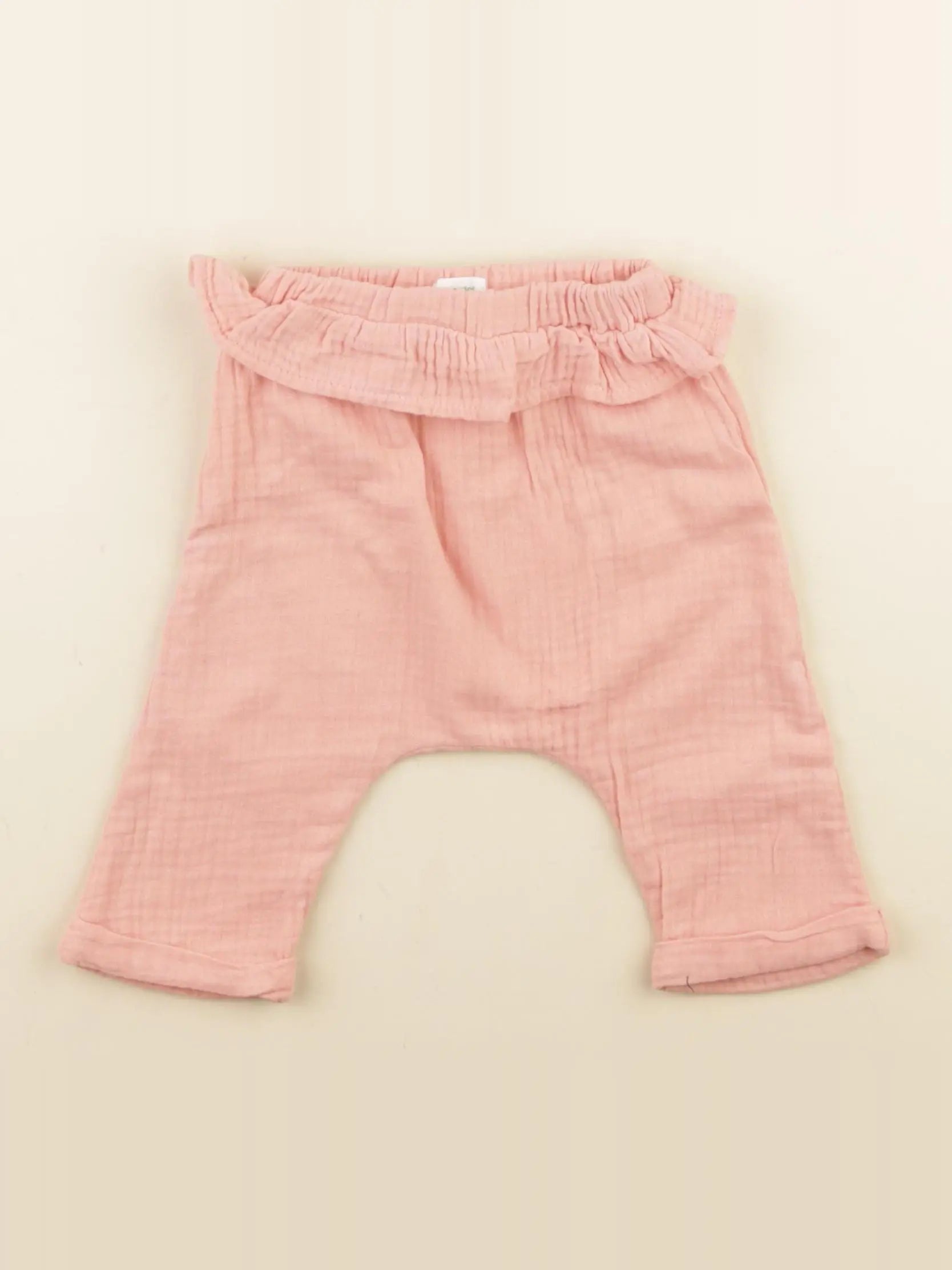 Vertbaudet - sarouel rose - 3 mois