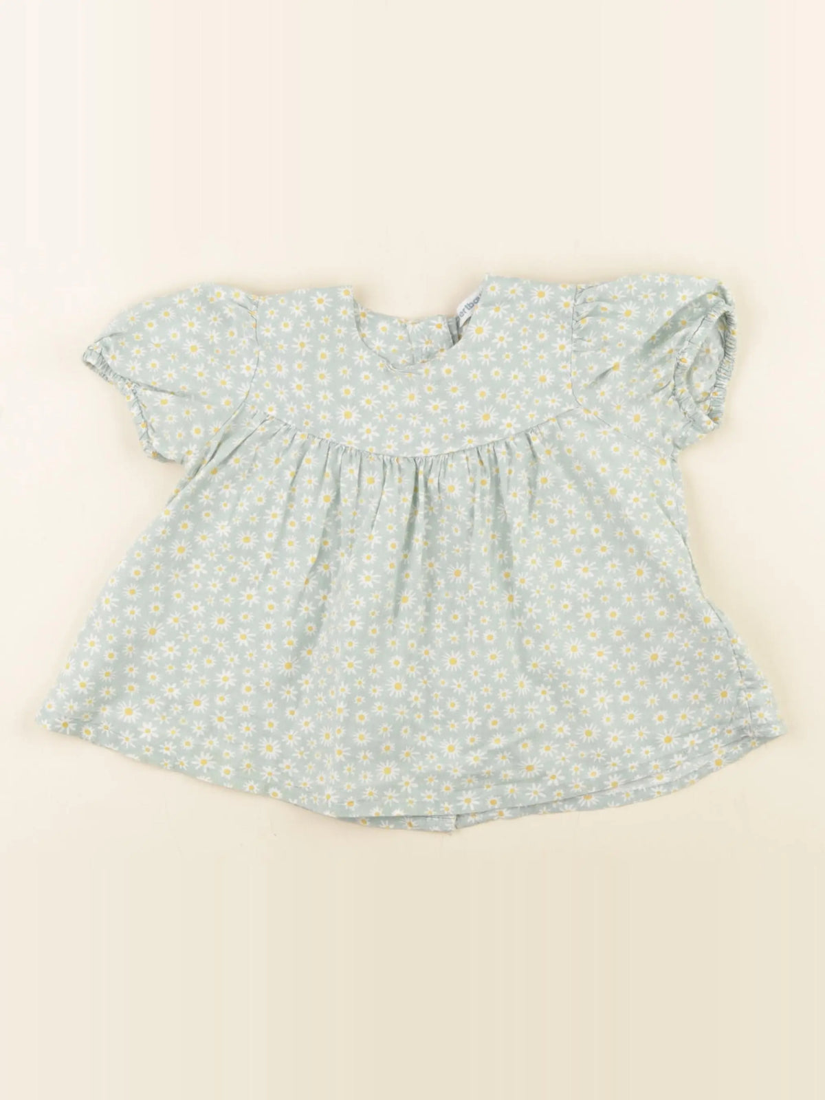 Vertbaudet - blouse vert - 18 mois