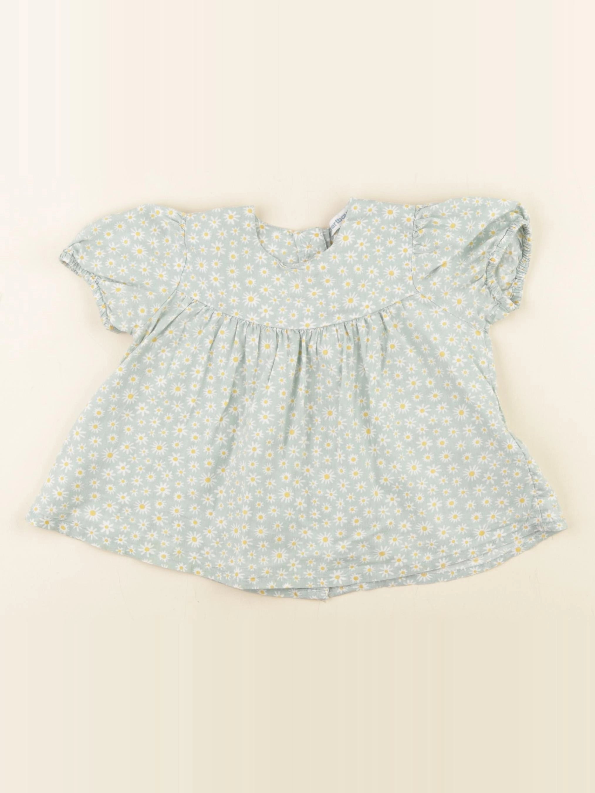 Vertbaudet - blouse vert - 18 mois