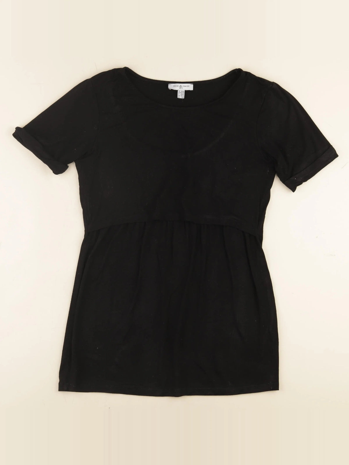 Envie de fraise - tee-shirt allaitement noir - 38 à 40