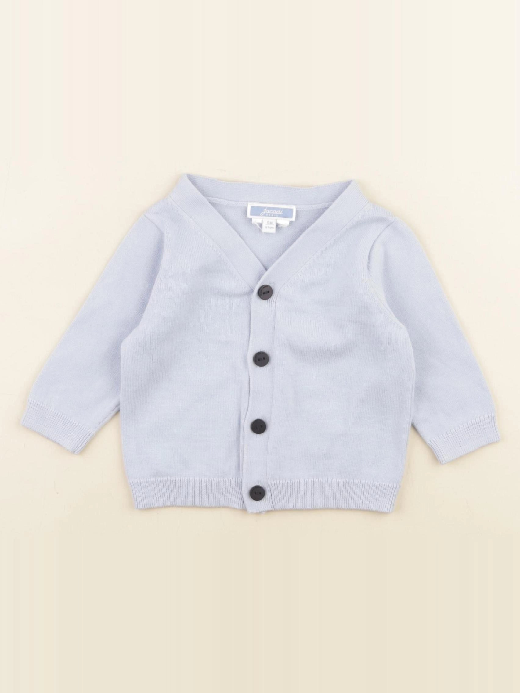 Jacadi - gilet bleu - 6 mois