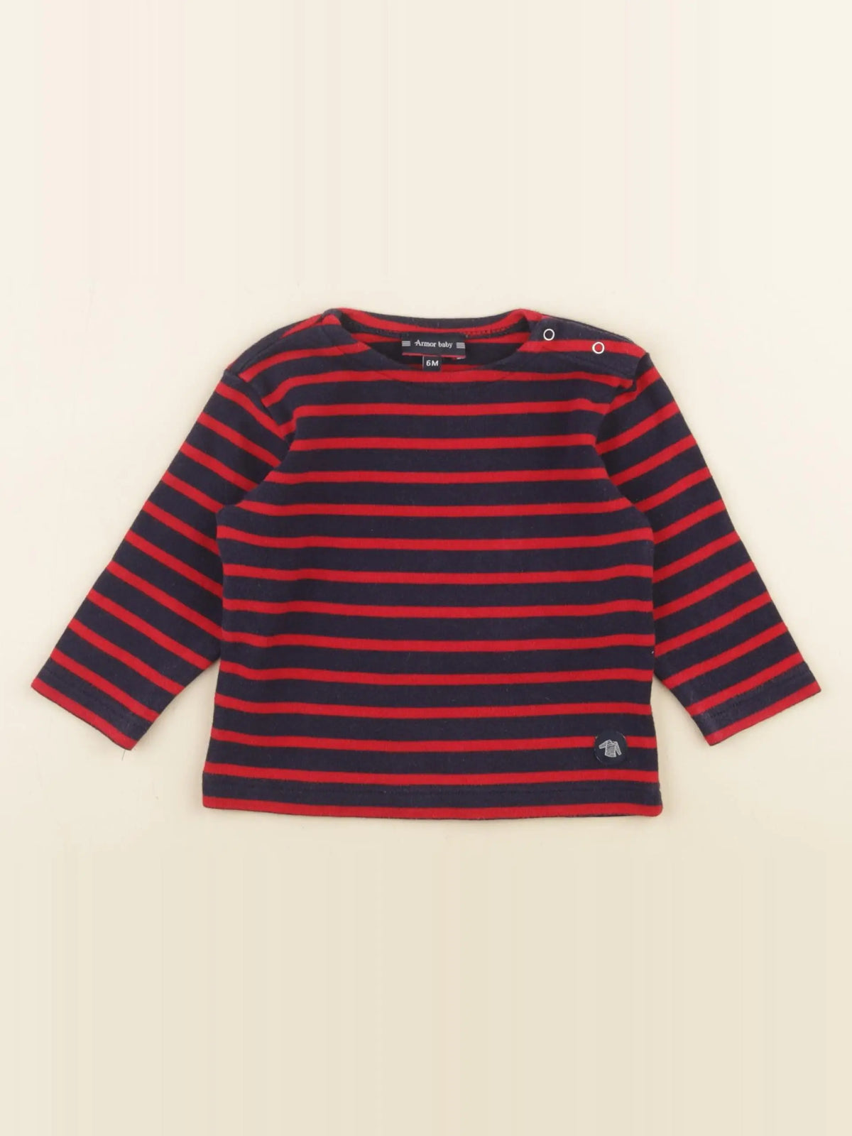 Armor Lux - tee-shirt bleu - 6 mois