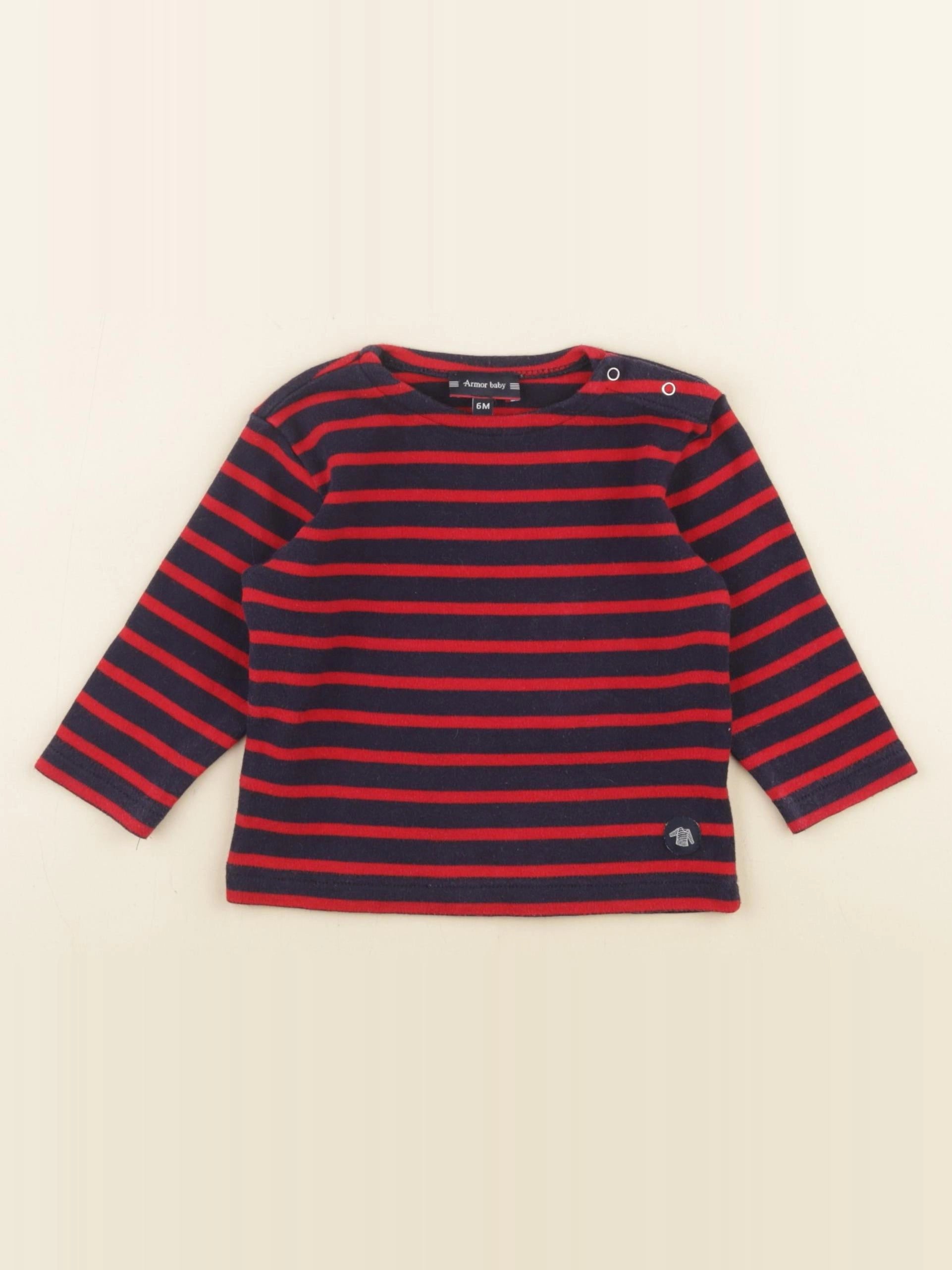 Armor Lux - tee-shirt bleu - 6 mois