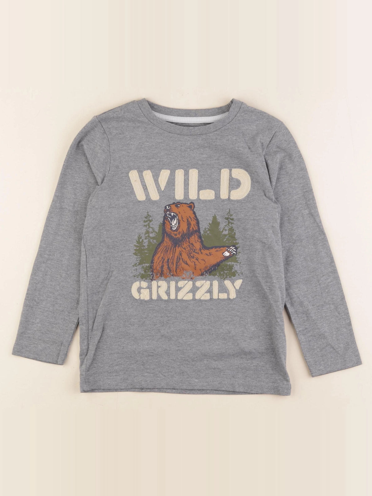 Vertbaudet - tee-shirt gris - 6 ans