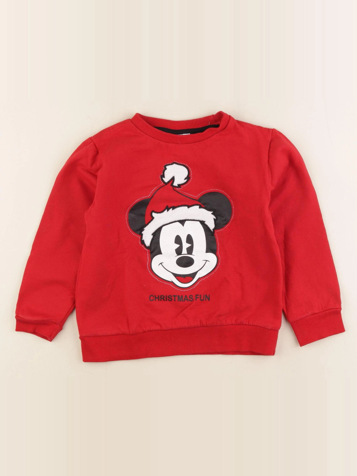 Vertbaudet - sweat rouge - 6 mois