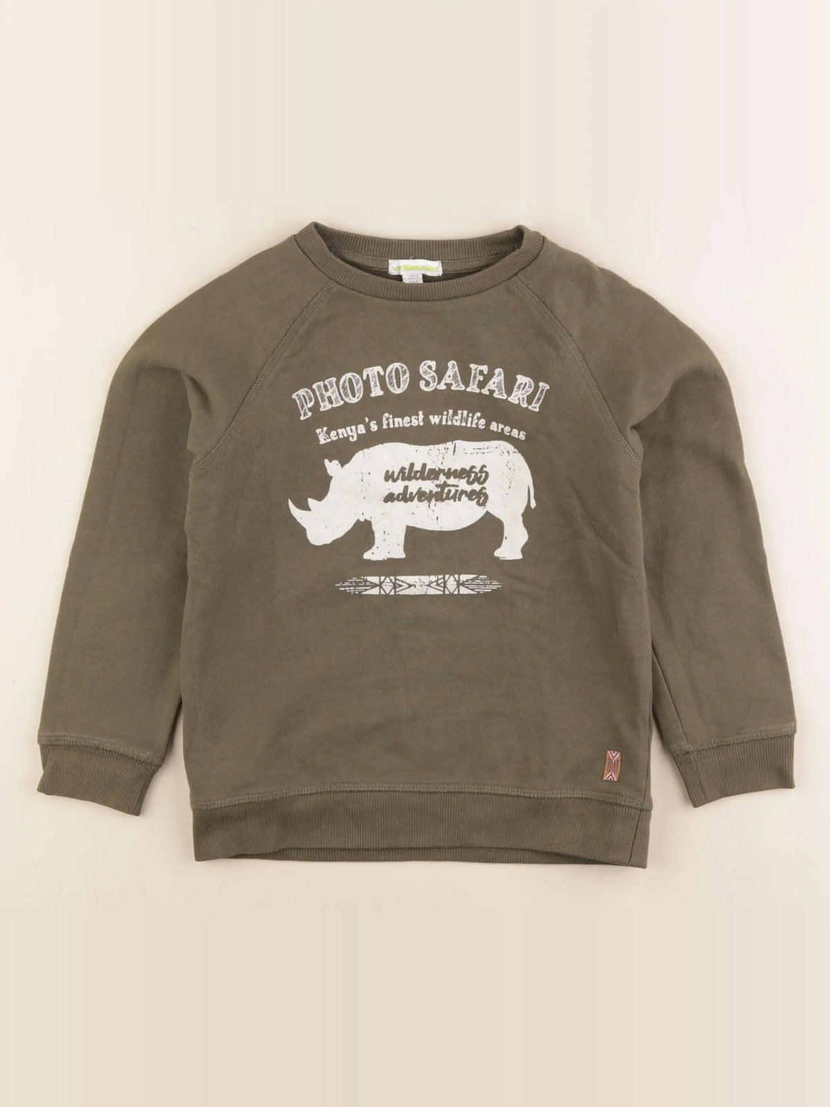 Vertbaudet - sweat vert - 6 mois