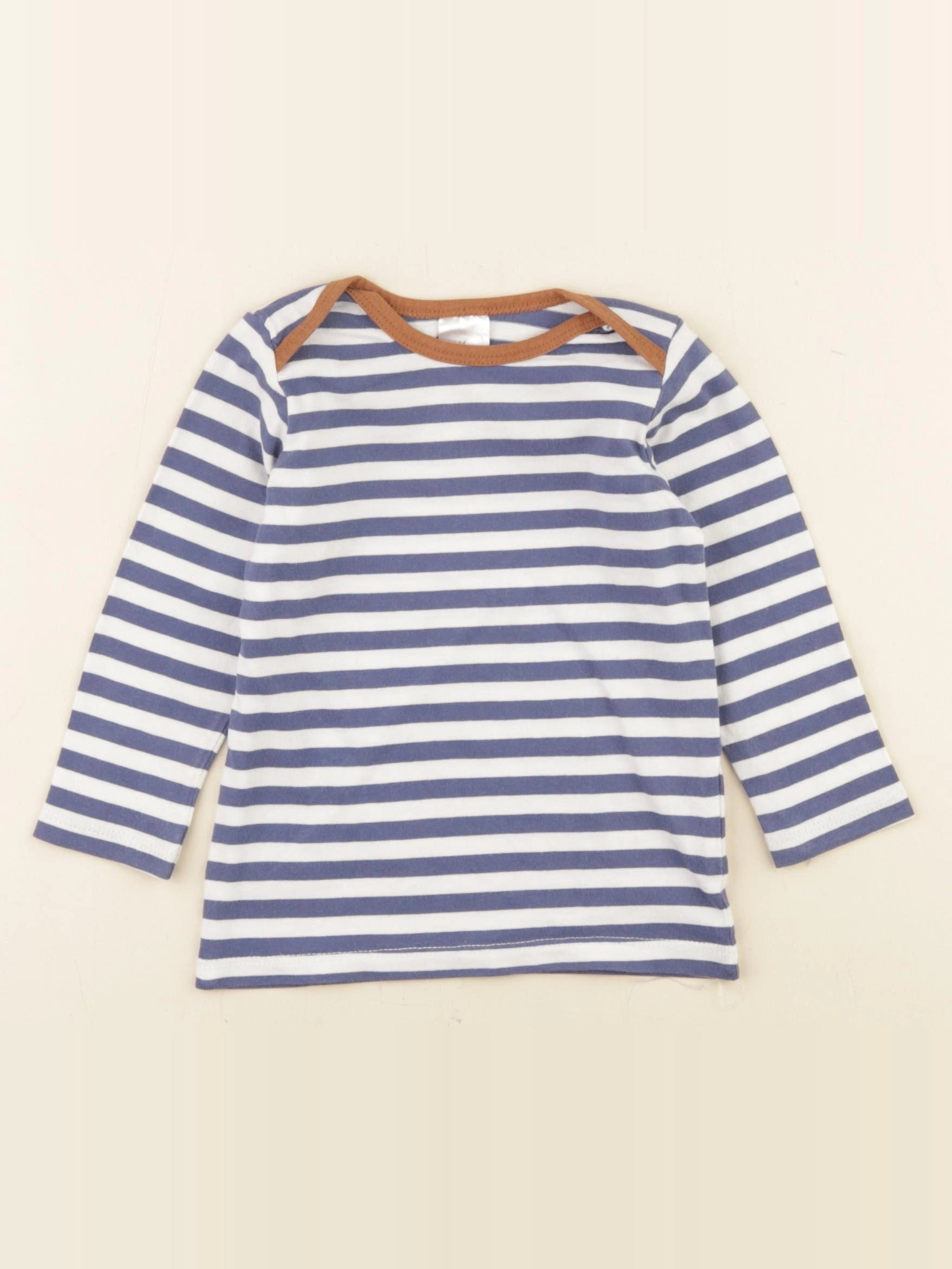 H&M - maillot de corps blanc, bleu - 6/9 mois