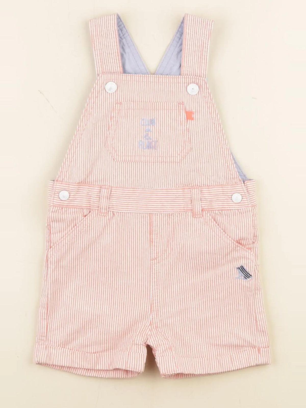 Cadet Rousselle - salopette blanc, rouge - 12 mois