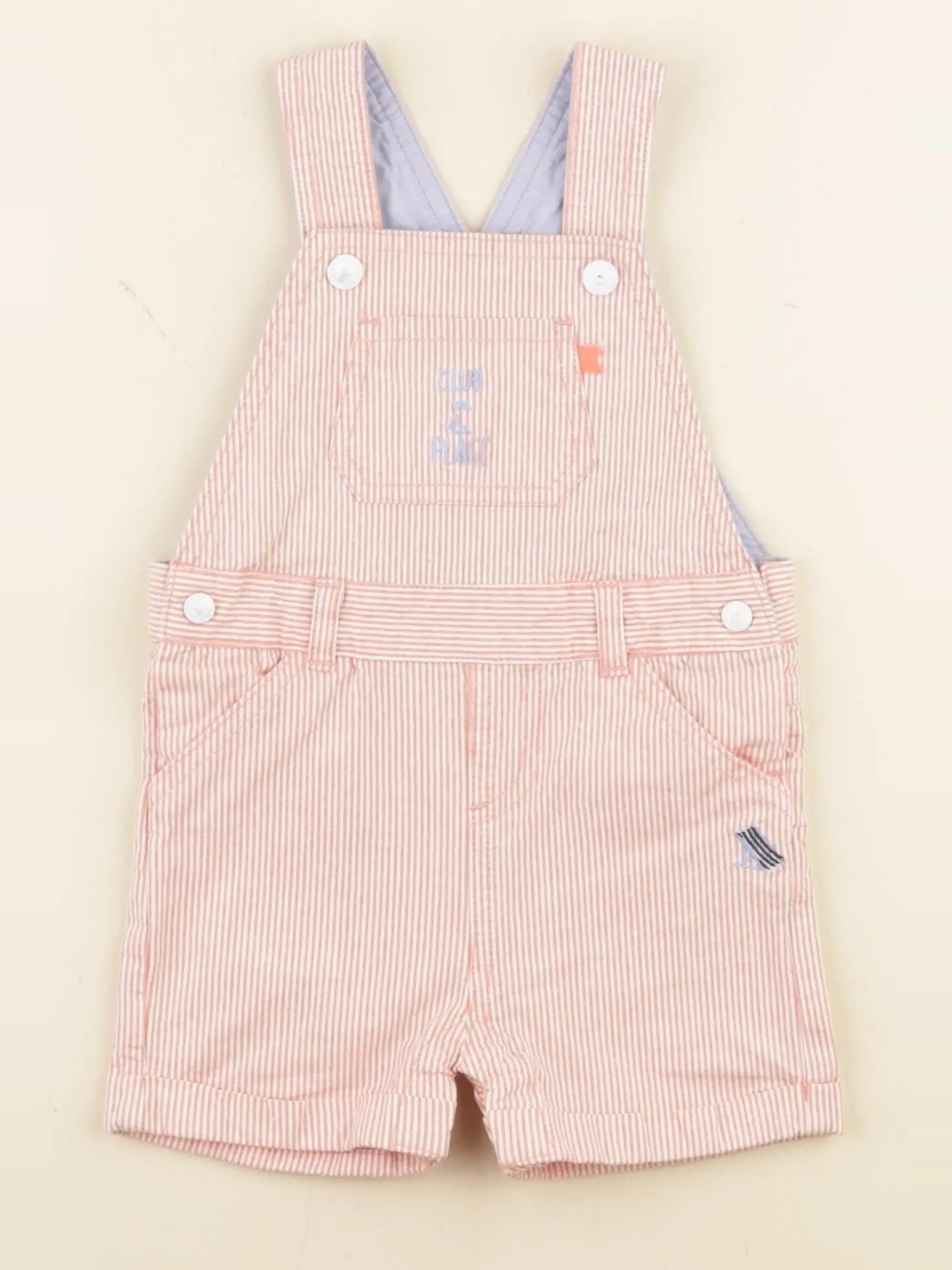 Cadet Rousselle - salopette blanc, rouge - 12 mois