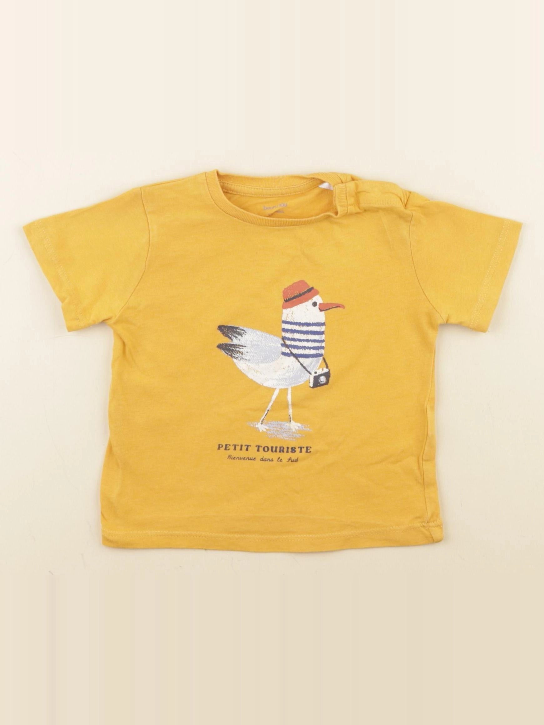 Boutchou - tee-shirt jaune - 12 mois