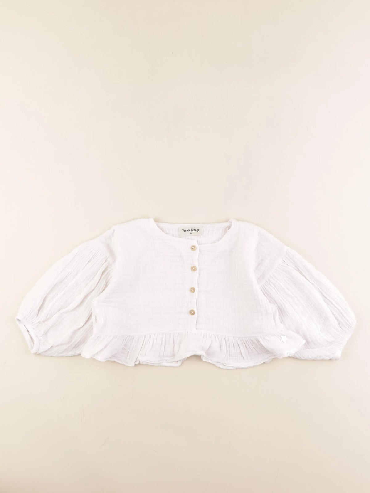 Tocoto vintage - blouse blanc - 4 ans