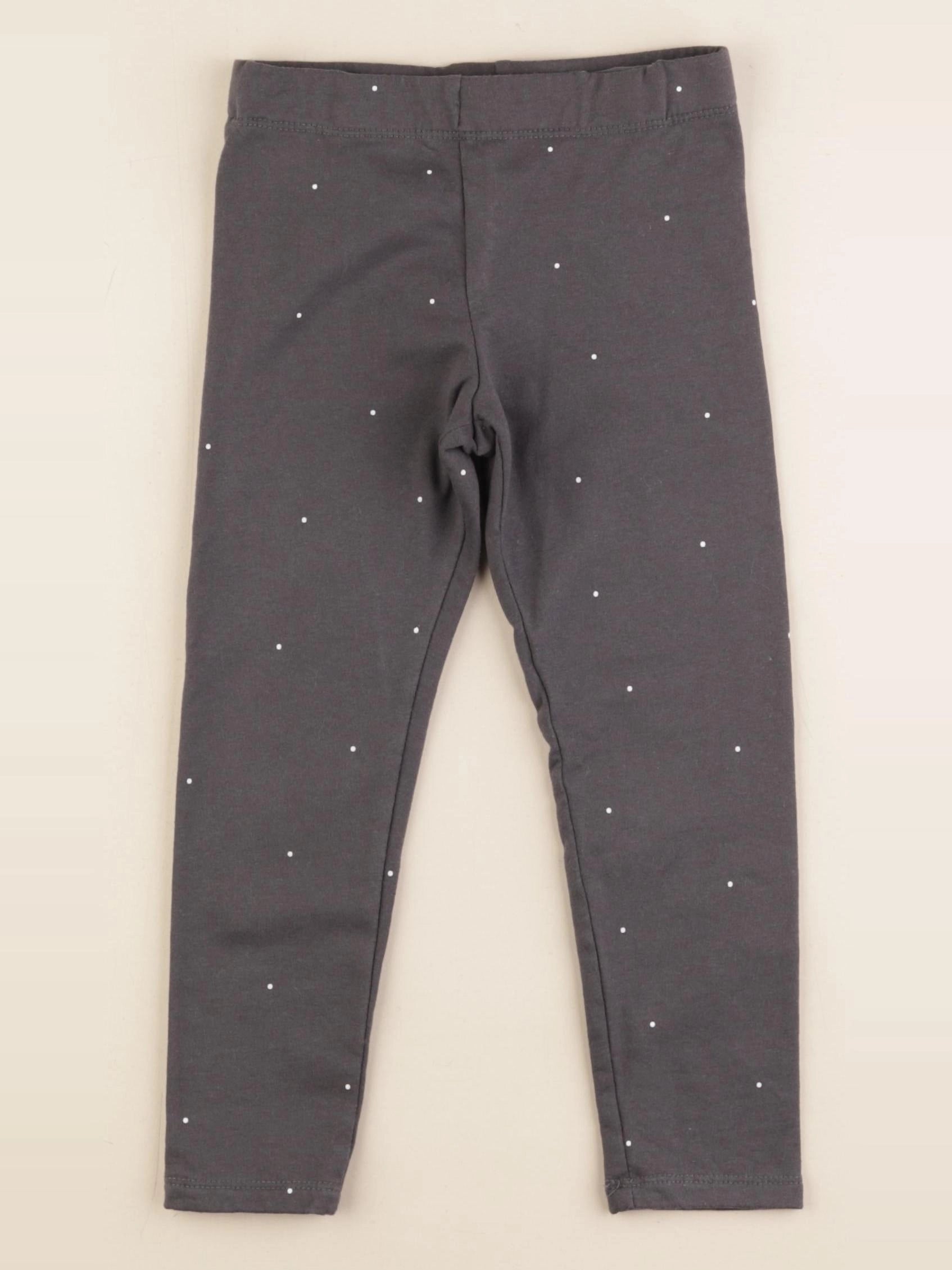 H&M - legging gris - 2/3 ans