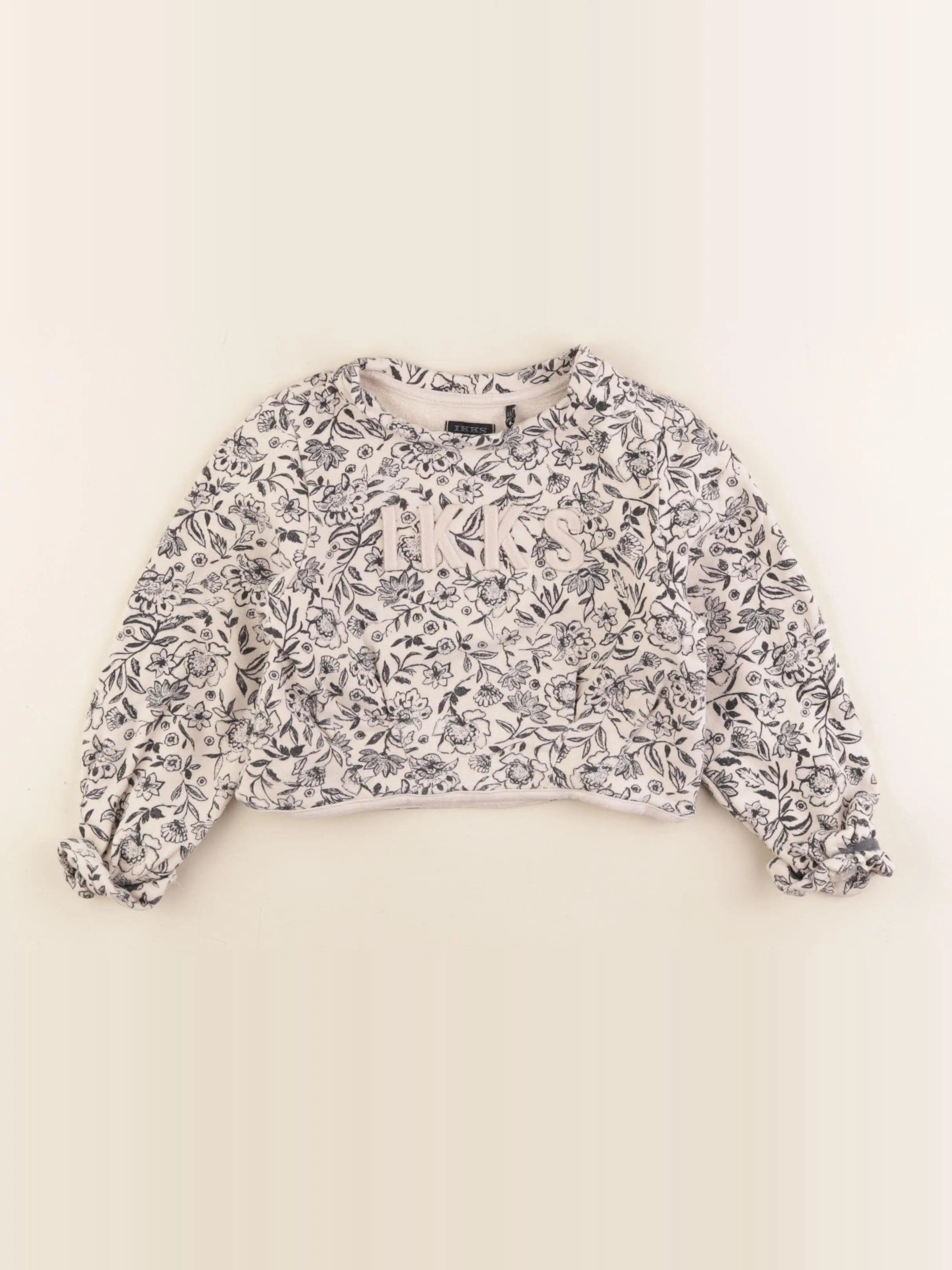 IKKS - sweat beige - 4 ans