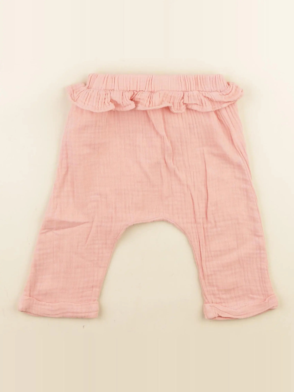 Vertbaudet - sarouel rose - 6 mois