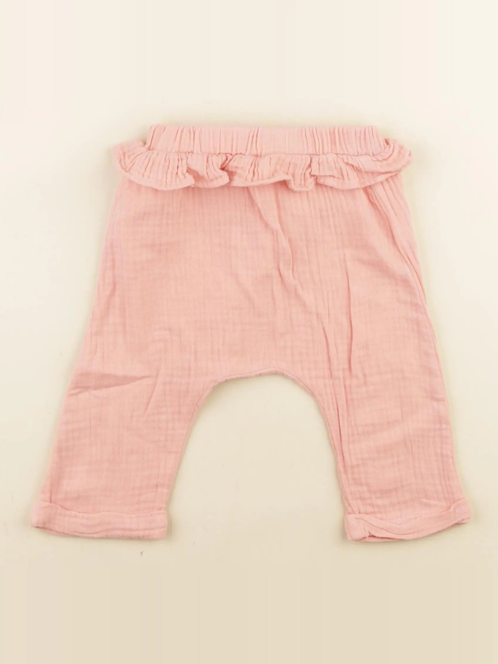 Vertbaudet - sarouel rose - 6 mois