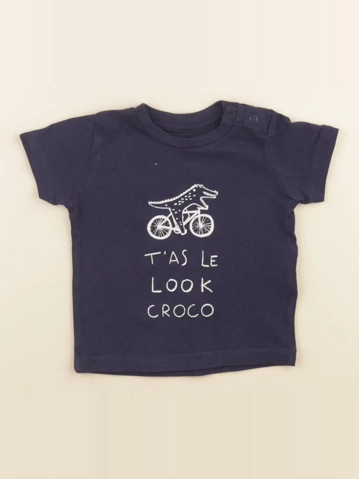 Vertbaudet - tee-shirt bleu - 3 mois